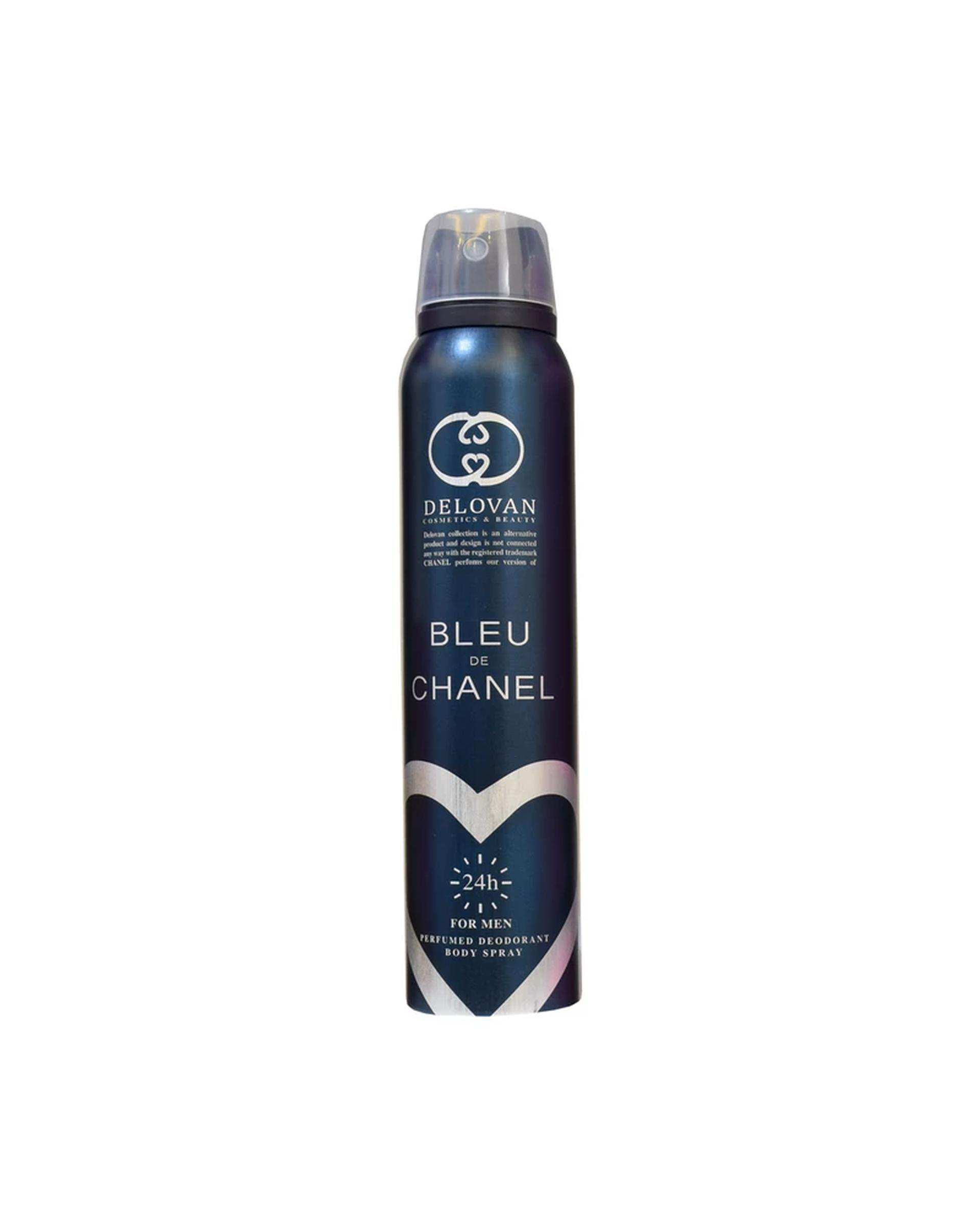 اسپری خوشبو کننده بدن مردانه دلوان Delovan مدل Bleu de Chanel حجم 200ml