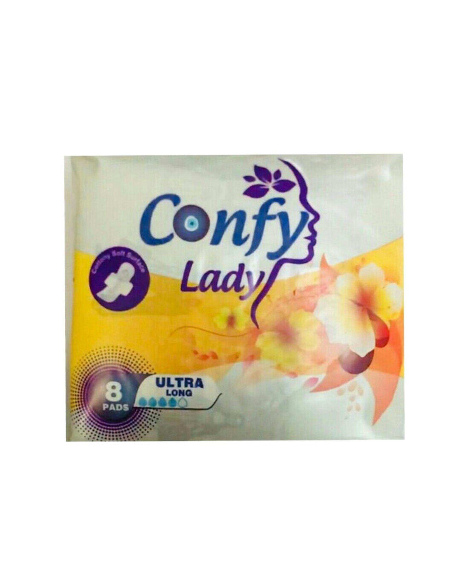 نوار بهداشتی کانفی لیدی Confy Lady مدل Ultra long بسته 8 عددی