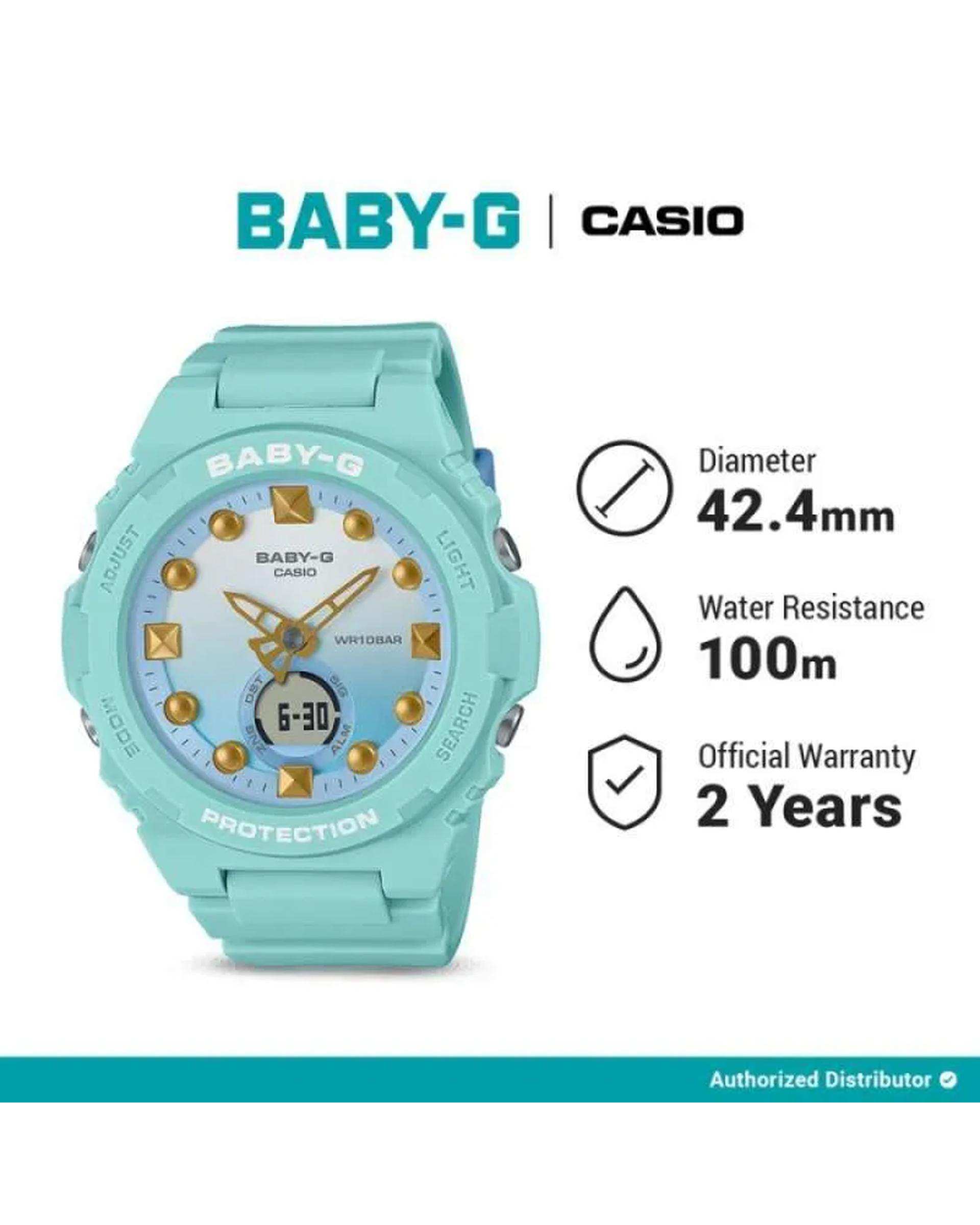 ساعت مچی زنانه عقربه ای کاسیو Casio مدل BGA-320-3ADR