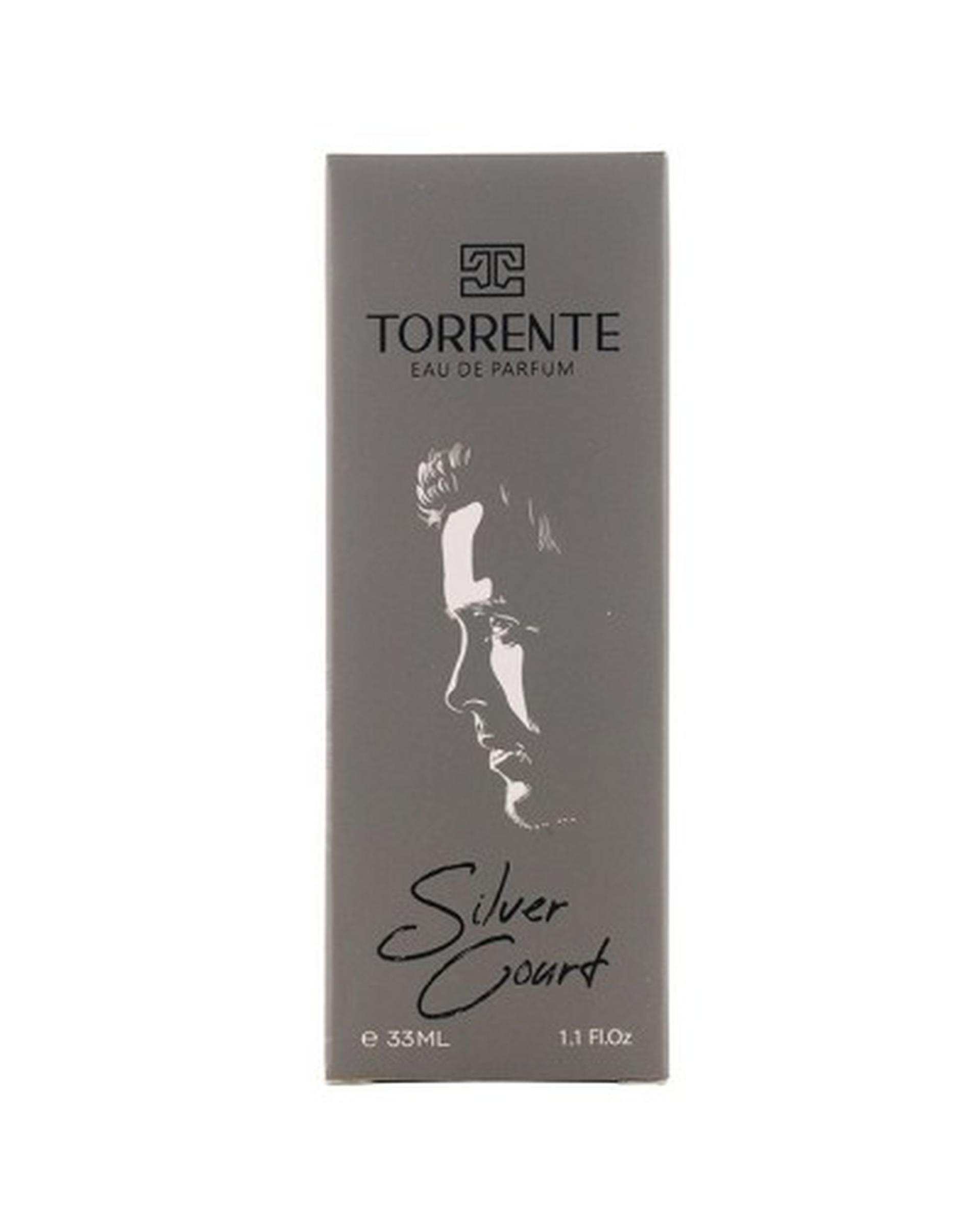 عطر جیبی مردانه تورنته Torrente مدل سیلور کورت Silver Court حجم 33ml