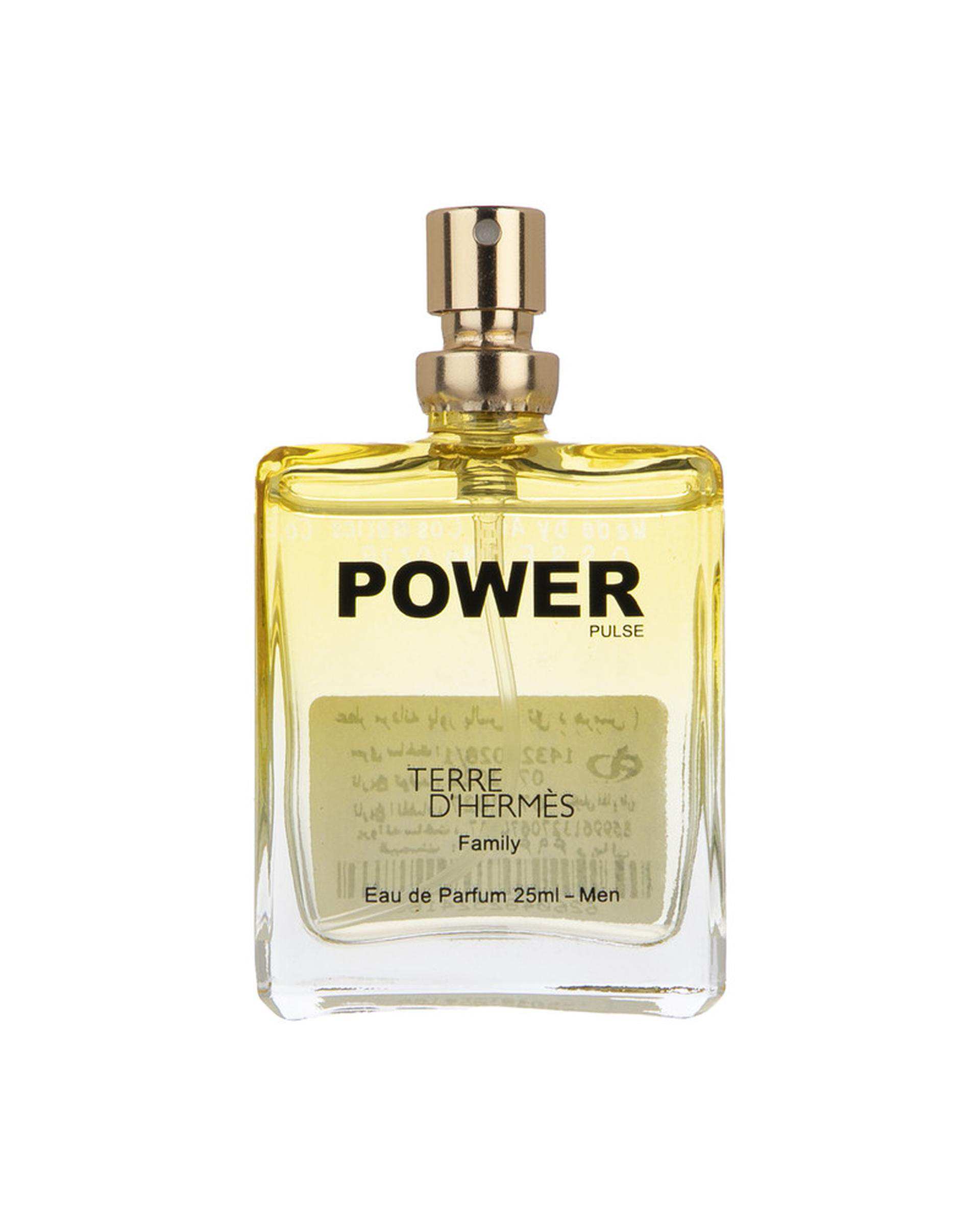 عطر جیبی مردانه پاور پالس Power pulse مدل تق د هرمس 25ml