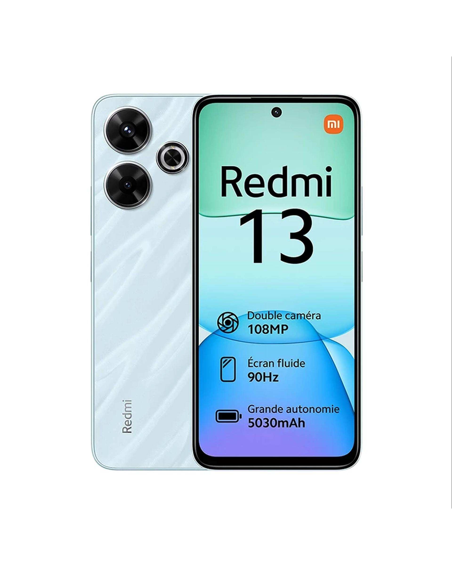 گوشی موبایل شیائومی مدل Redmi 13 دو سیم کارت ظرفیت 256 گیگابایت و رم 8 گیگابایت آبی