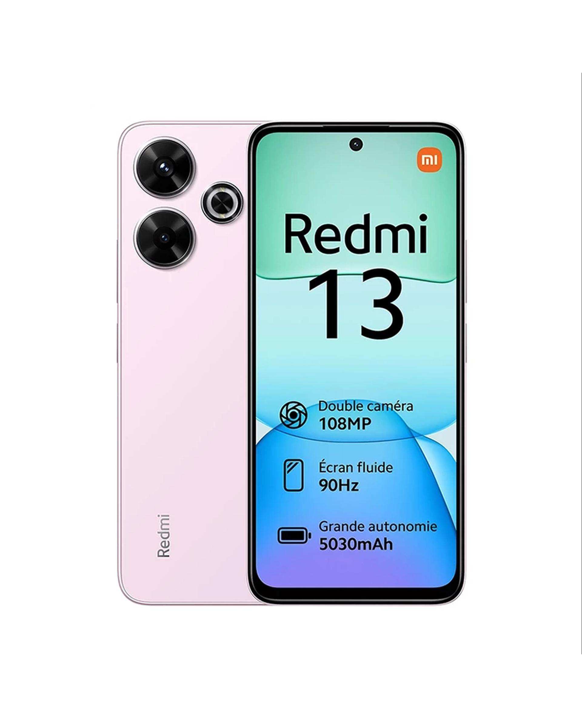 گوشی موبایل شیائومی مدل Redmi 13 دو سیم کارت ظرفیت 256 گیگابایت و رم 8 گیگابایت صورتی