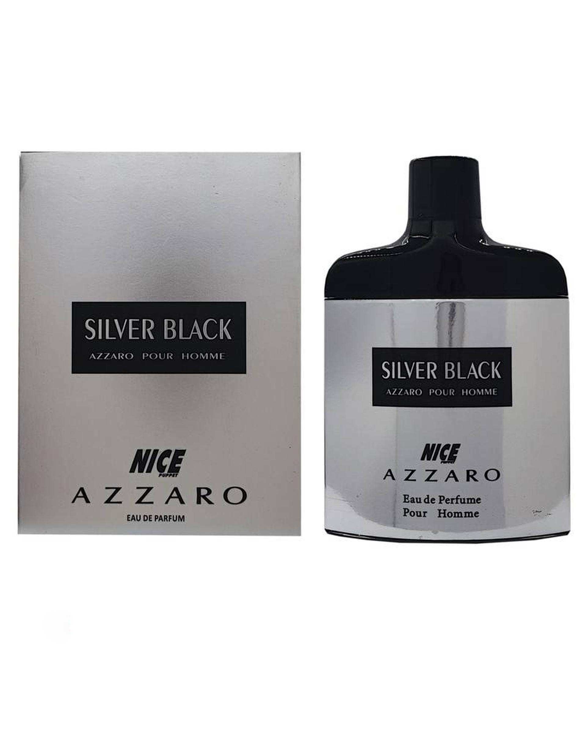 عطر مردانه نایس پاپت Nice Puppet مدل Azzaro Silver Black حجم 85ml