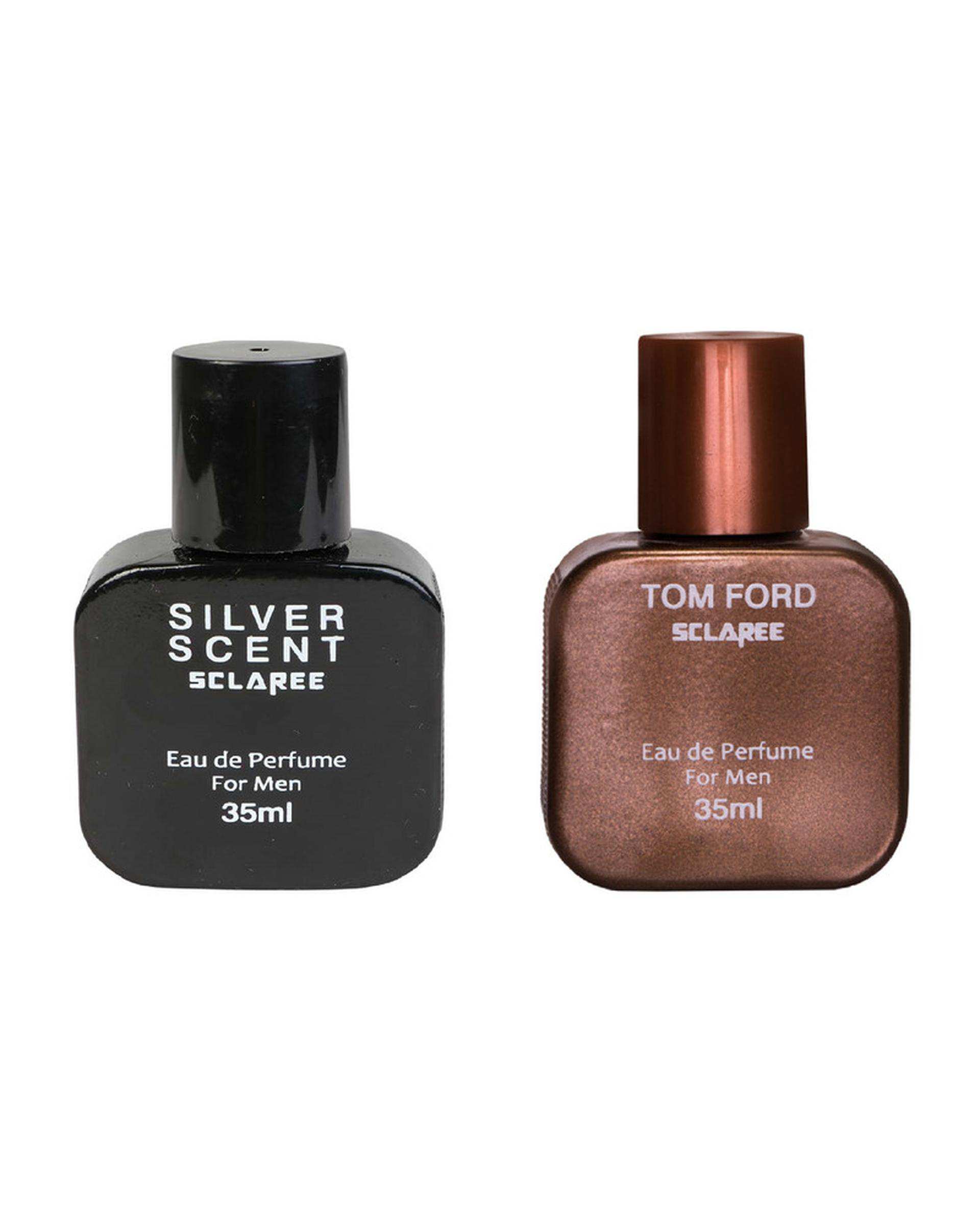 عطر جیبی مردانه Silver Scent به همراه عطر جیبی مردانه Tom Ford اسکلاره Sclaree حجم 35ml بسته 2 عددی