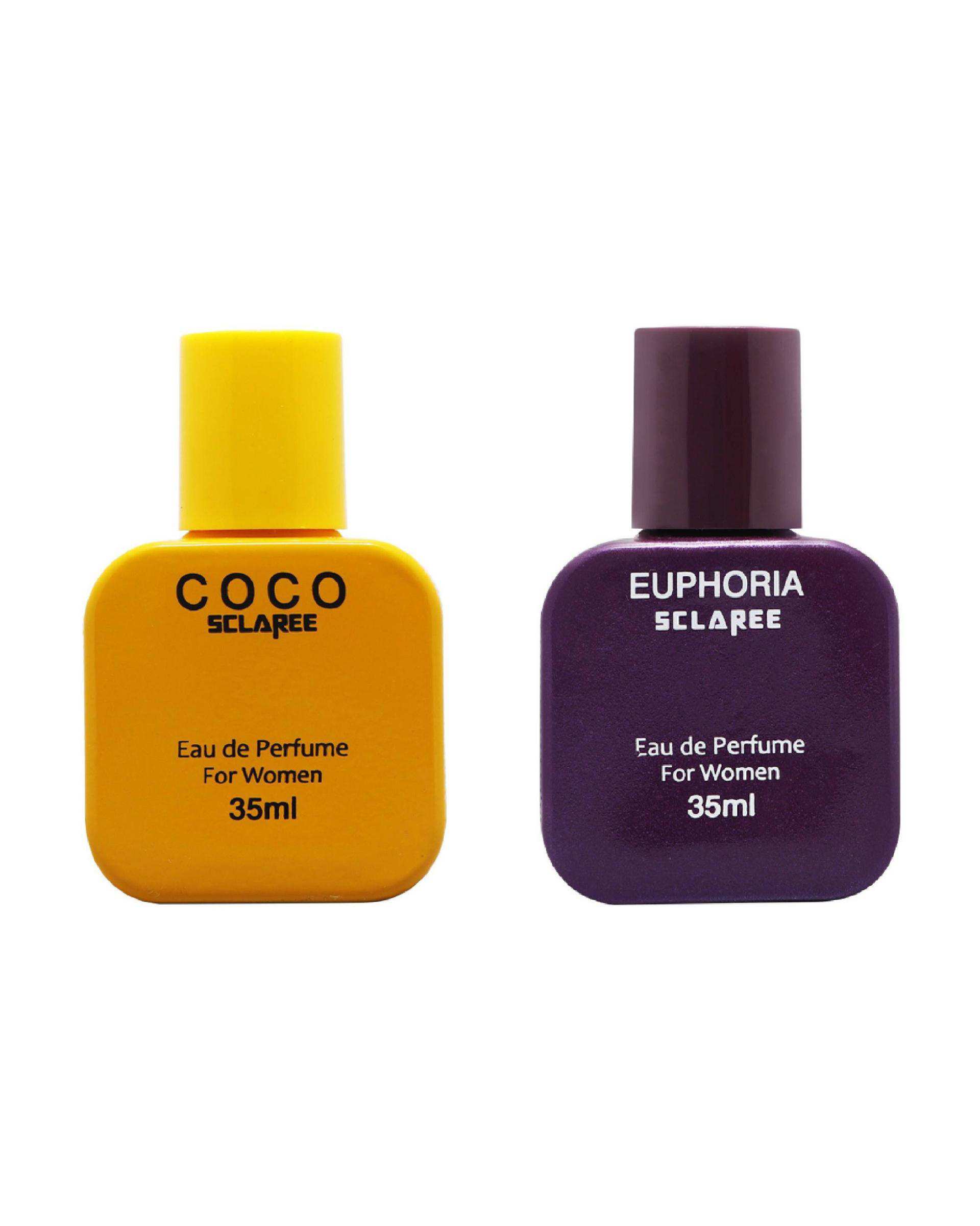 عطر جیبی زنانه Coco به همراه عطر جیبی زنانه Euphoria اسکلاره Sclaree حجم 35ml بسته 2 عددی