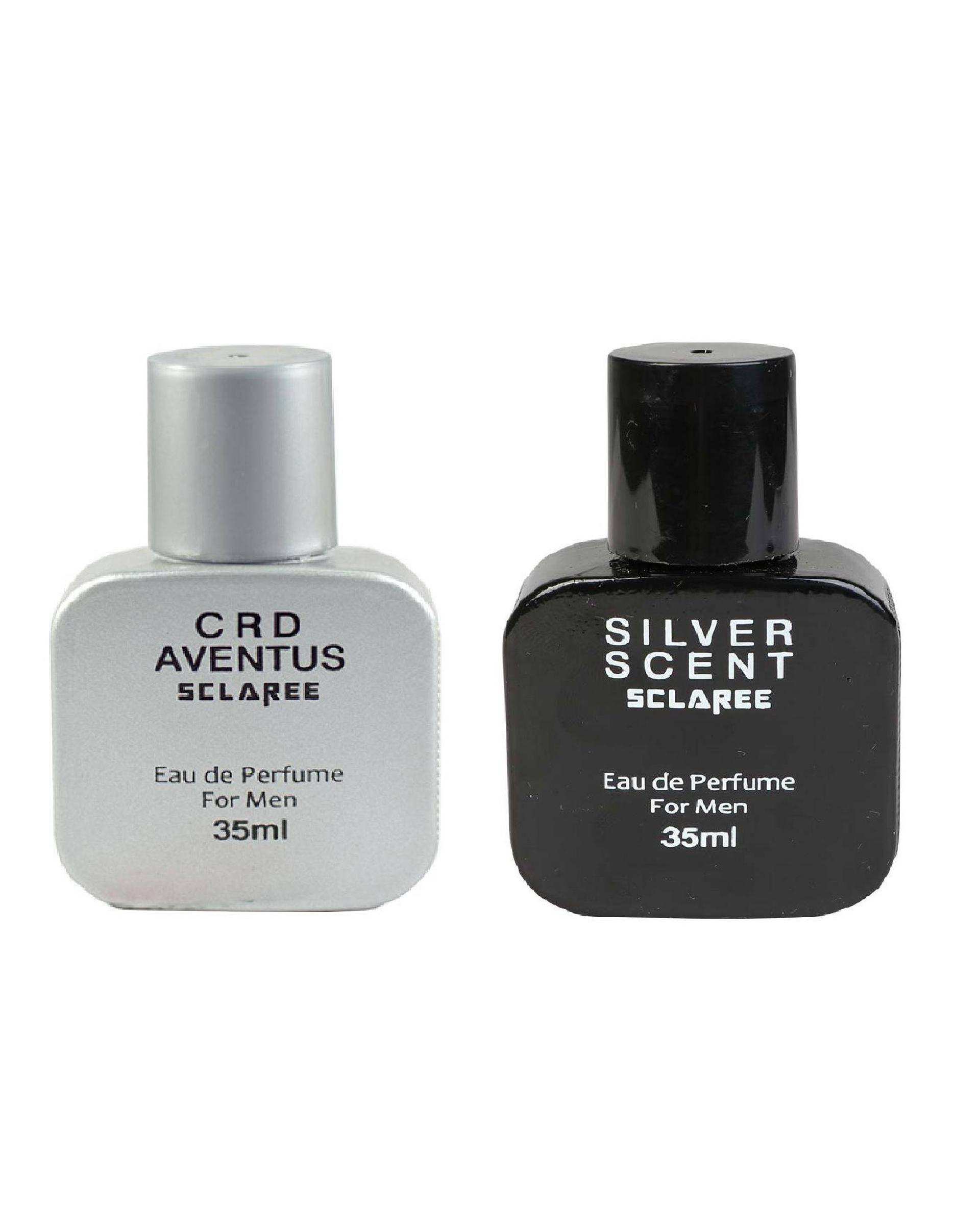 عطر جیبی مردانه مدل Crd Aventus به همراه عطر جیبی مردانه مدل Silver Scent اسکلاره Sclaree حجم 35ml