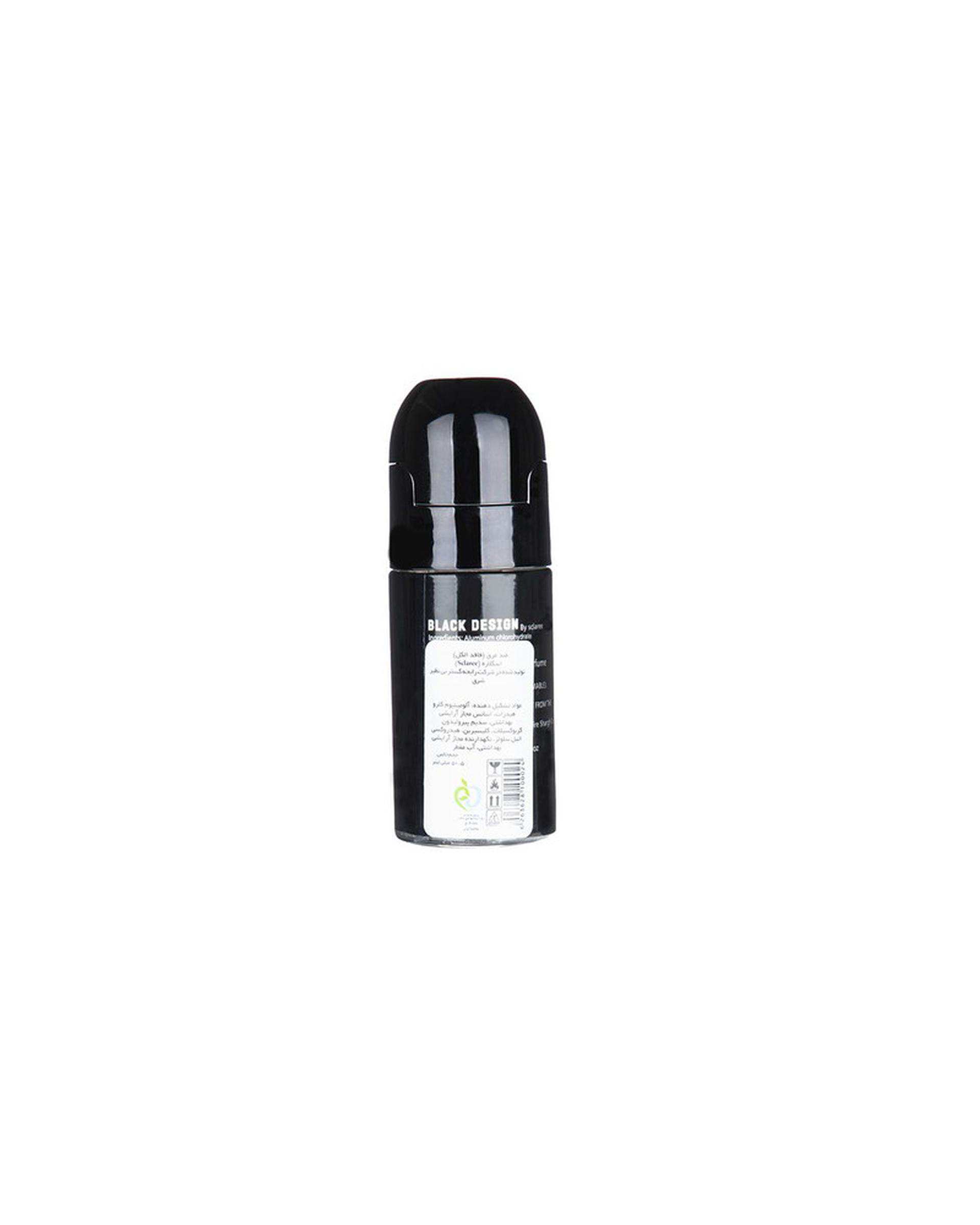 مام رول ضد تعریق مردانه اسکلاره Sclaree مدل Black Design حجم 60ml