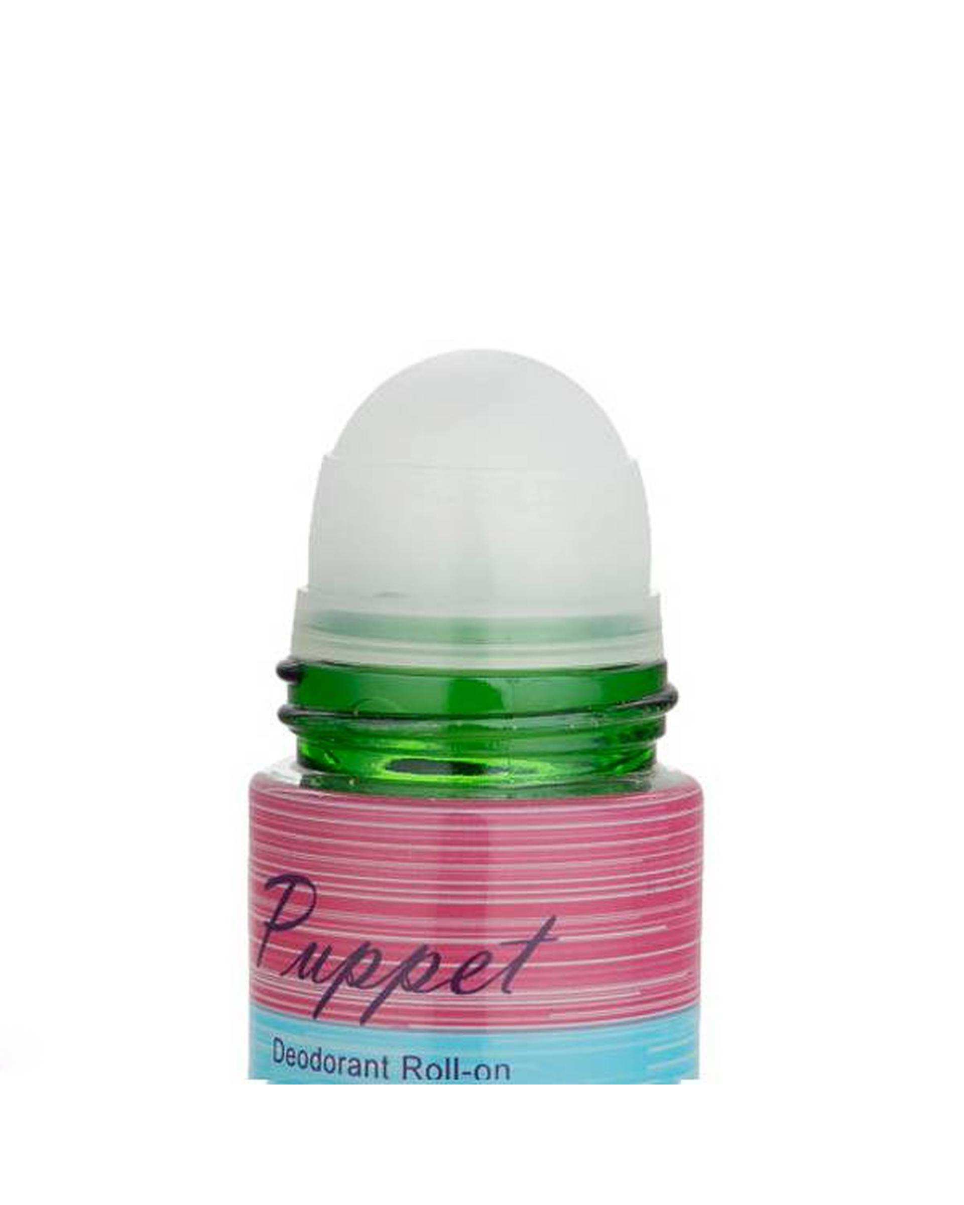 عطر زنانه مدل Puppet تلگرامی حجم 85ml و مام رول ضد تعریق زنانه مدل Puppet اسکلاره Sclaree بسته 2 عددی