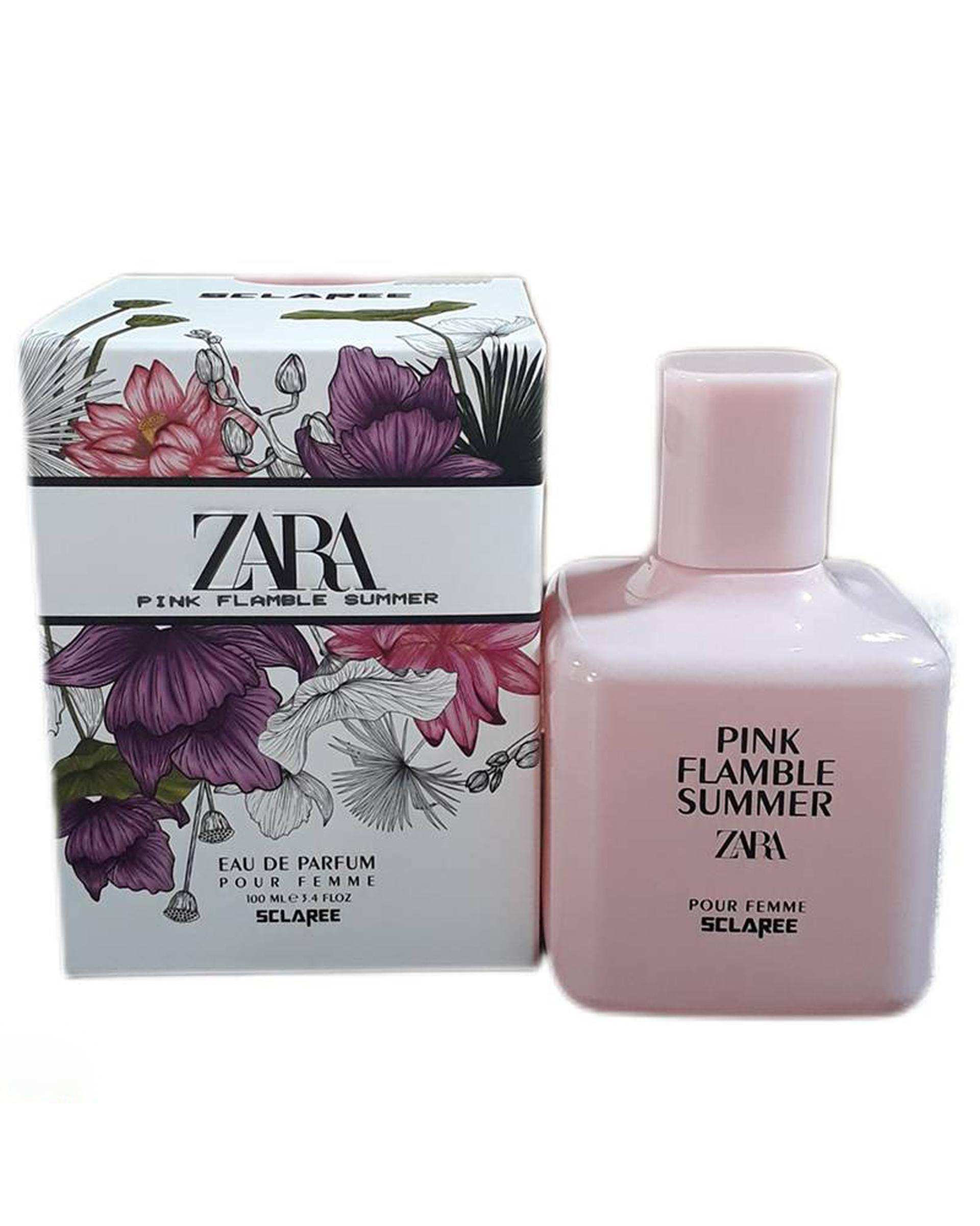 عطر زنانه اسکلاره Sclaree مدل Zara Pink Flambe Summer حجم 100ml