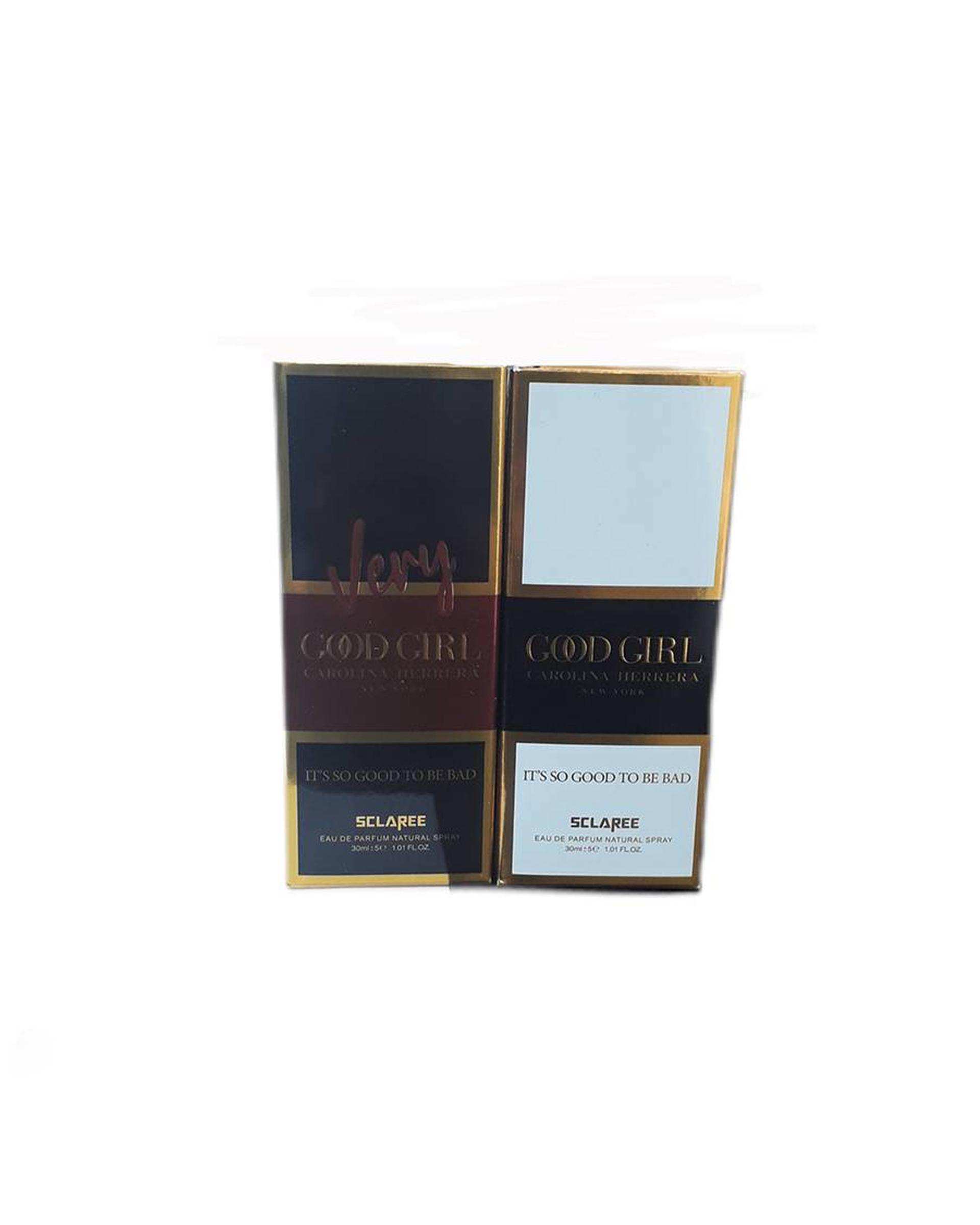 عطر جیبی زنانه اسکلاره Sclaree مدل Good Girl Carolina Herrera حجم 30ml طرح مارک مجموعه 2 عددی