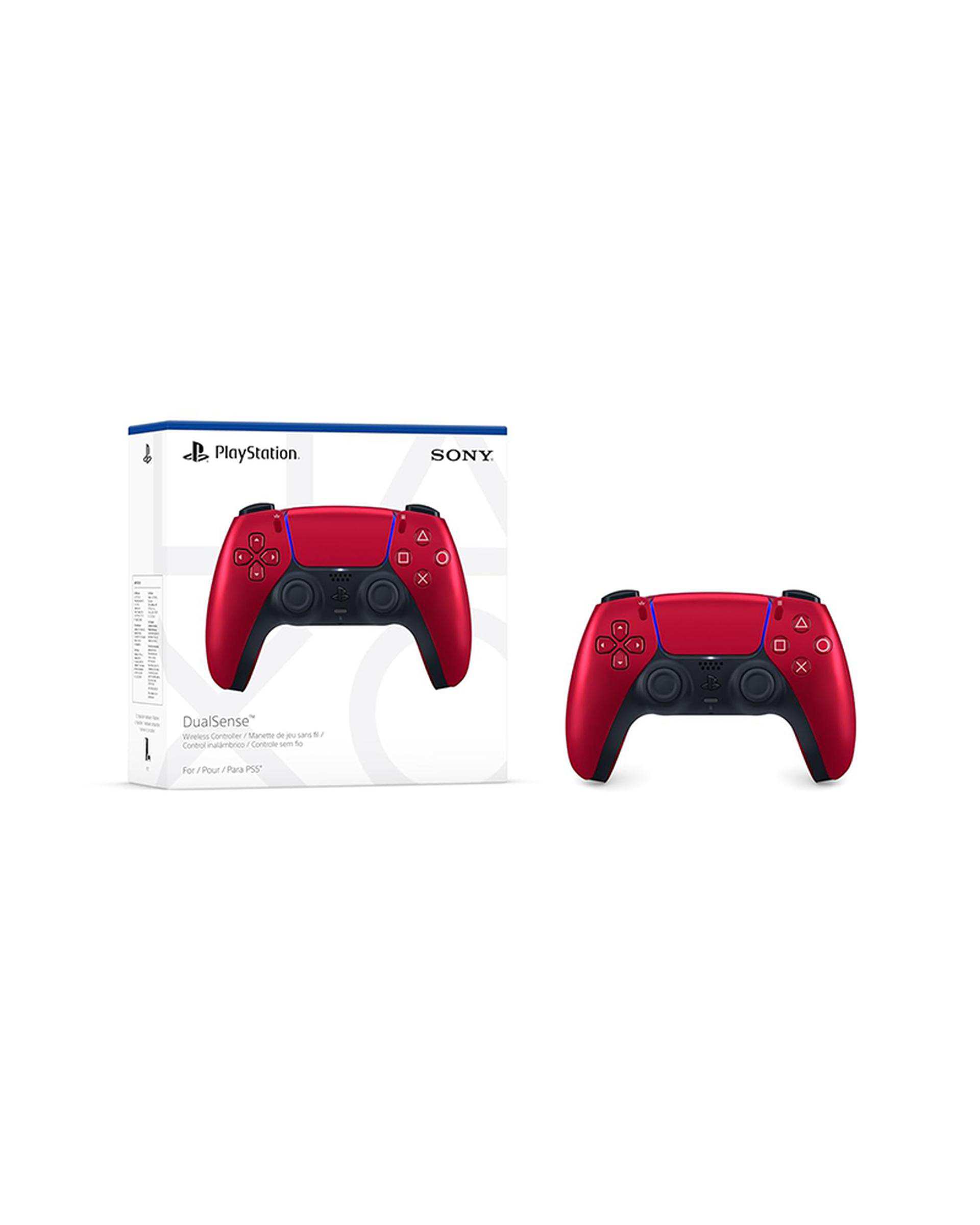 دسته PS5 قرمز متالیک مدل DualSense Volcanic Red