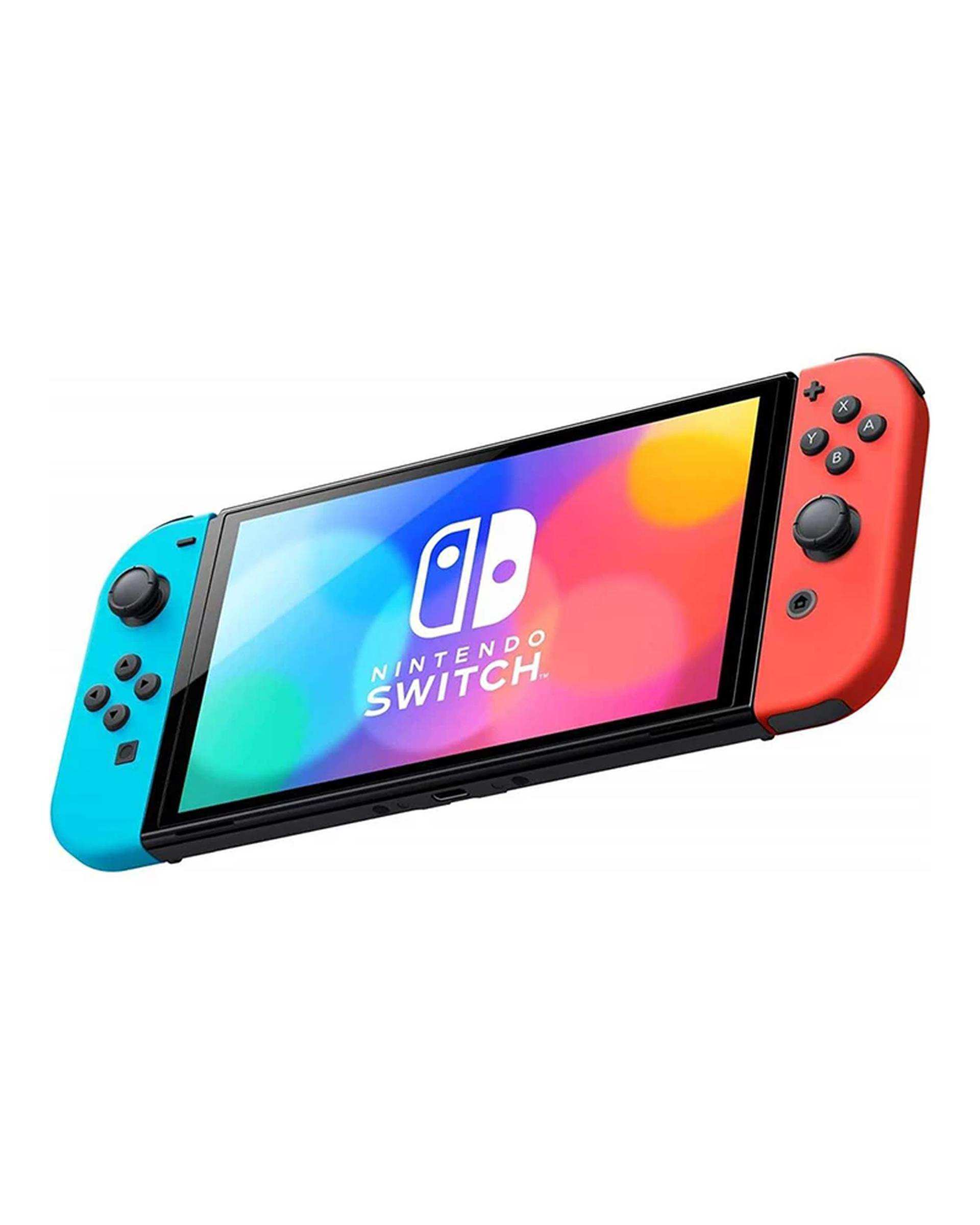 کنسول بازی نینتندو مدل Switch Neon Blue and Neon Red Joy-Con OLED