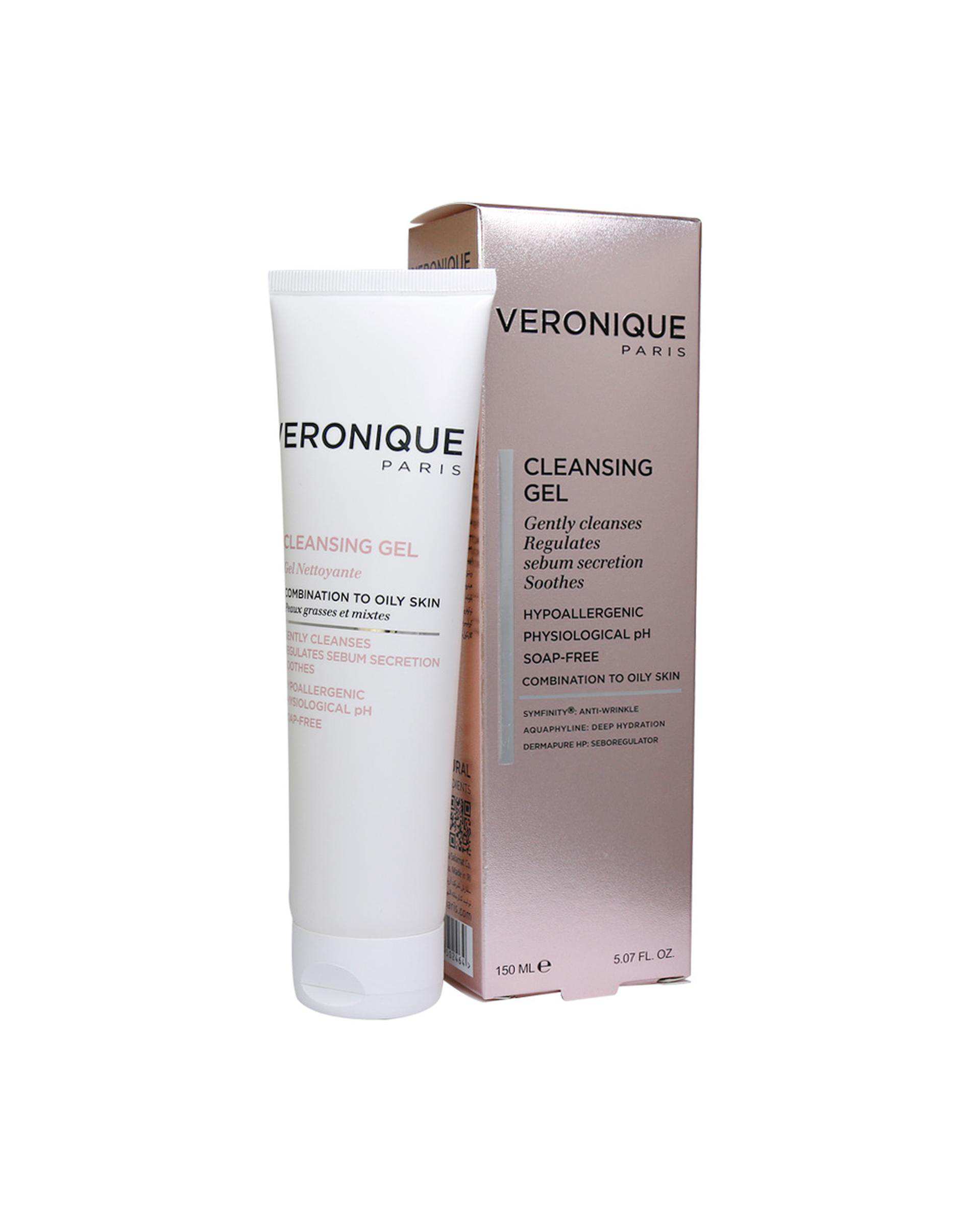 ژل شوینده ورونیک Veronique مناسب پوست چرب و مختلط مدل Gel Nettoyante حجم 150ml