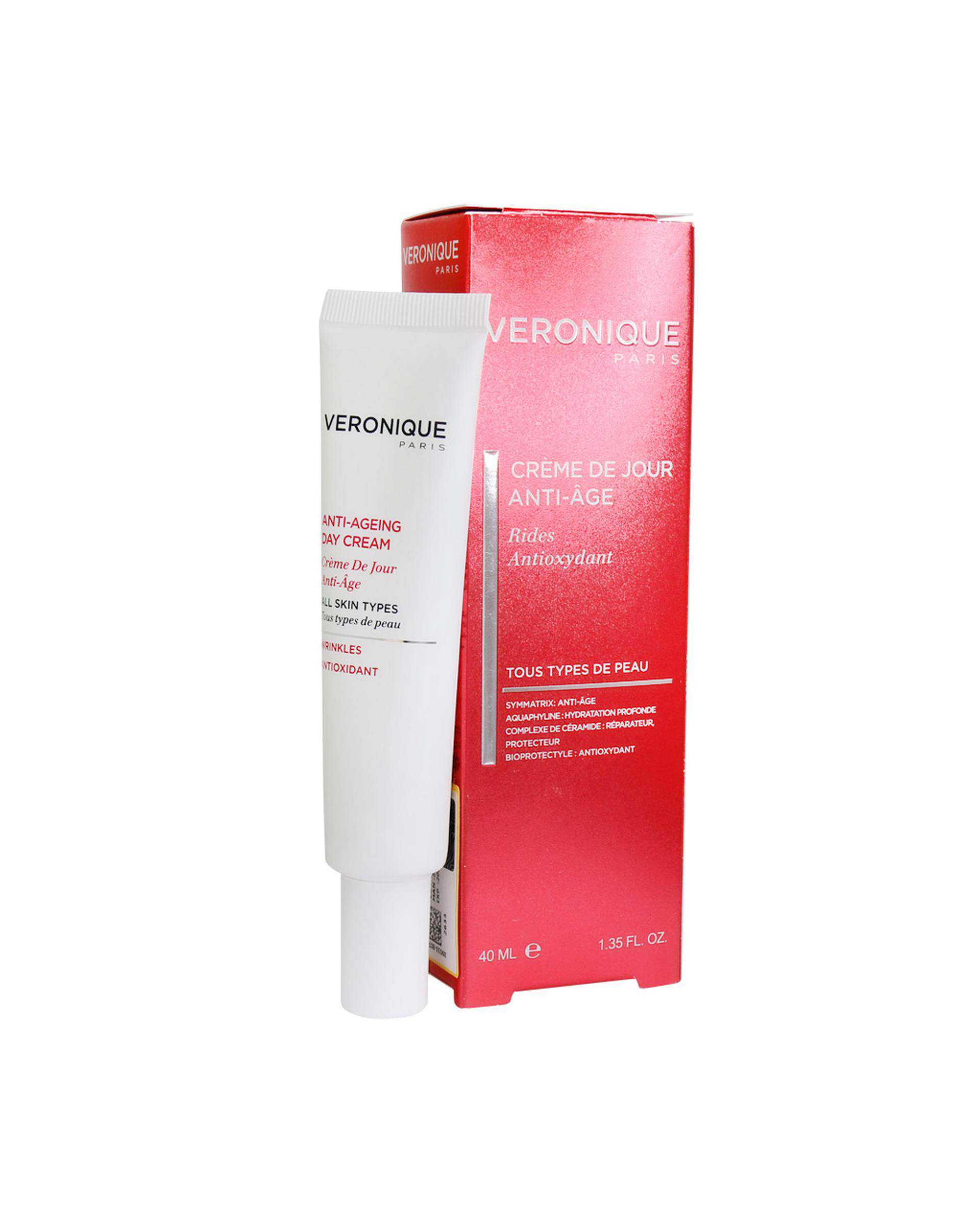 کرم ضد چروک مخصوص روز ورونیک Veronique مدل Anti Ageing Day Cream بهبود دهنده چروک 40ml