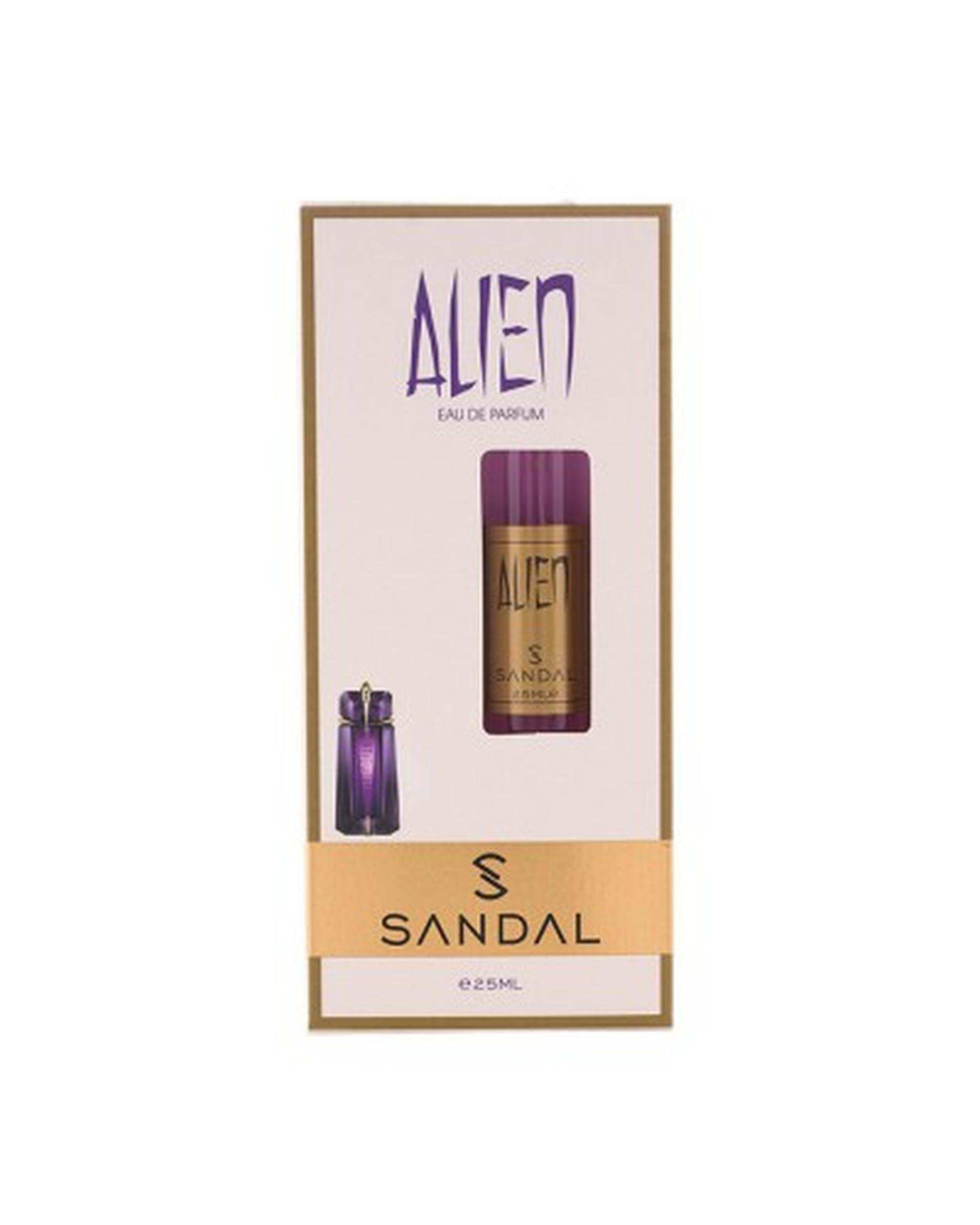 عطر جیبی زنانه صندل Sandal مدل الین Alien حجم 25ml