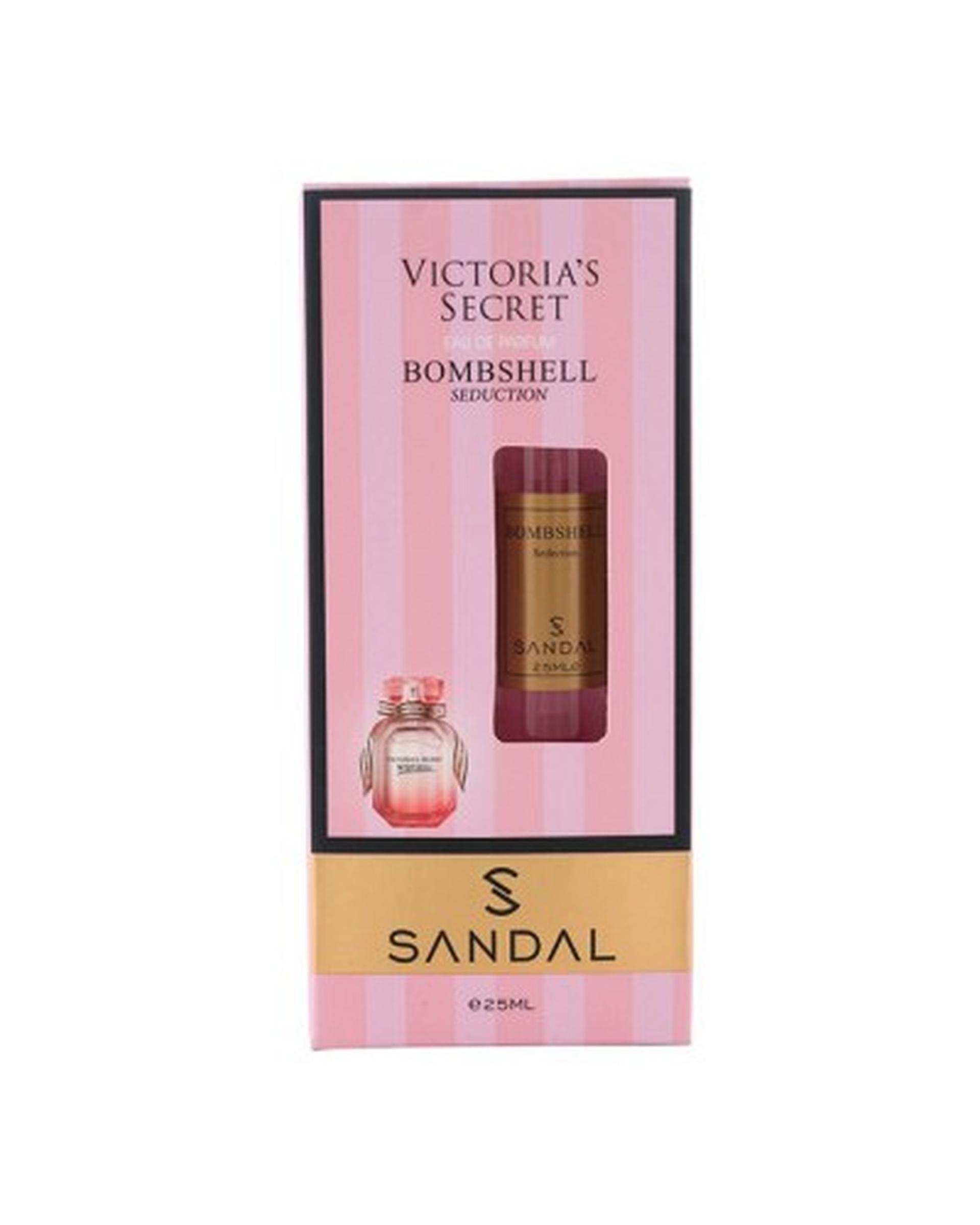 عطر جیبی زنانه صندل Sandal مدل ویکتوریا سکرت بامبشل Victorias Secret Bombshell حجم 25ml