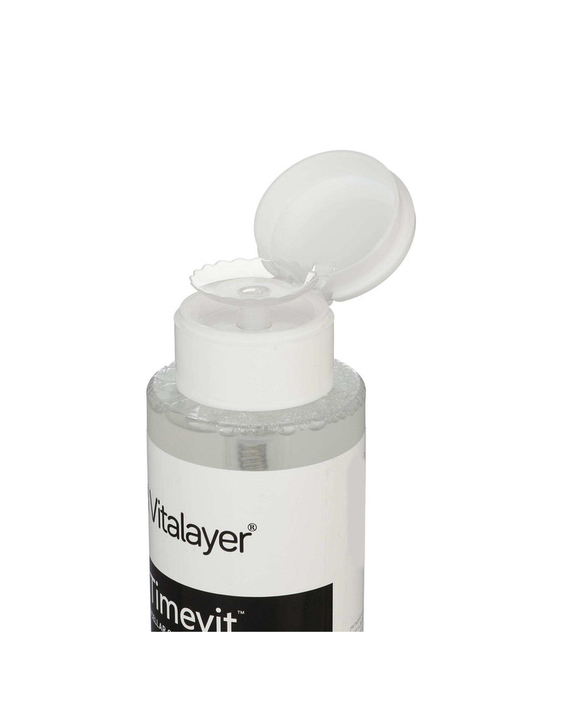 محلول پاک کننده آرایش ویتالیر Vitalayer مدل تایم ویت Timevit حجم 250ml