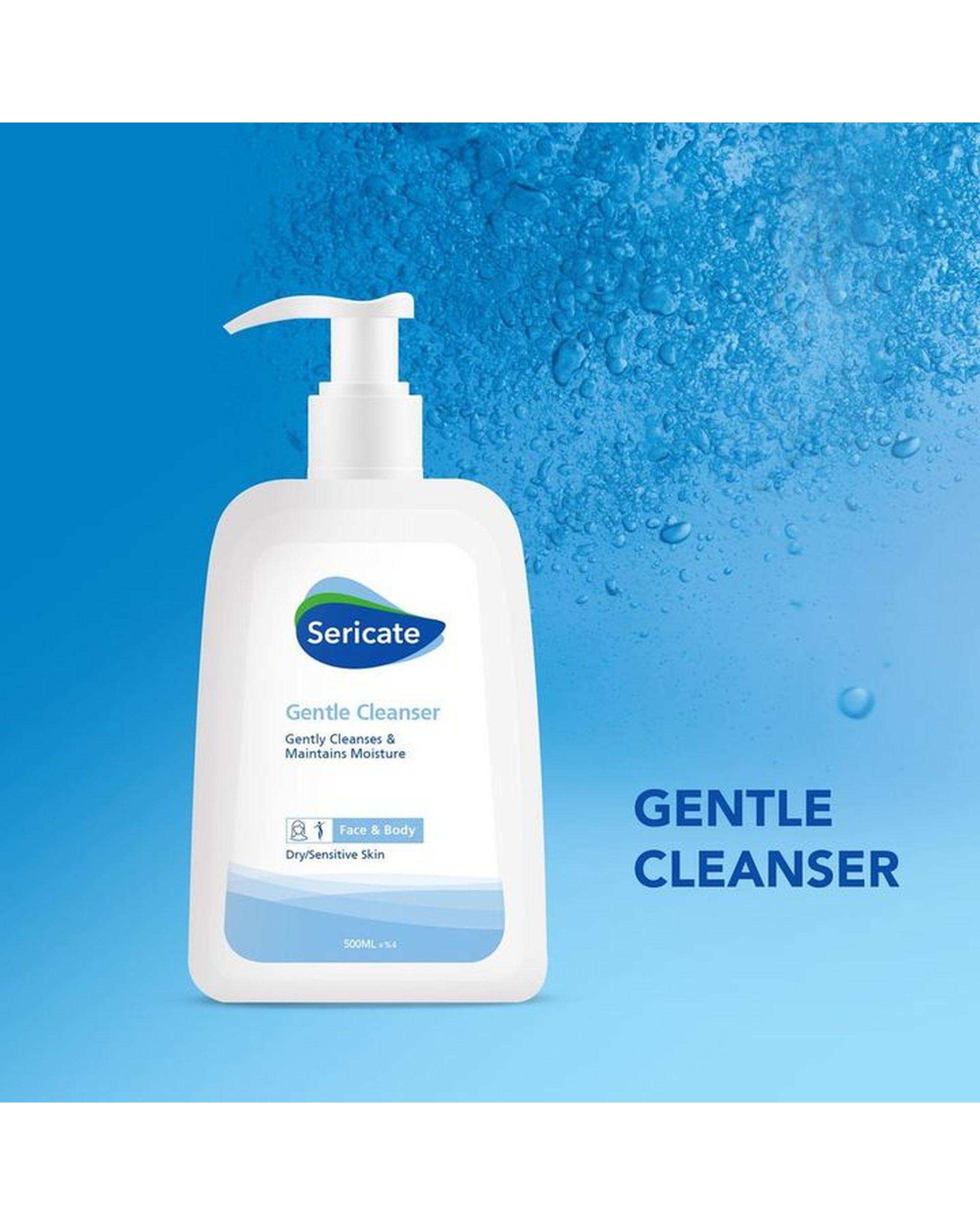 شوینده کرمی ملایم سری کیت Sericate مناسب پوست خشک و حساس 500ml