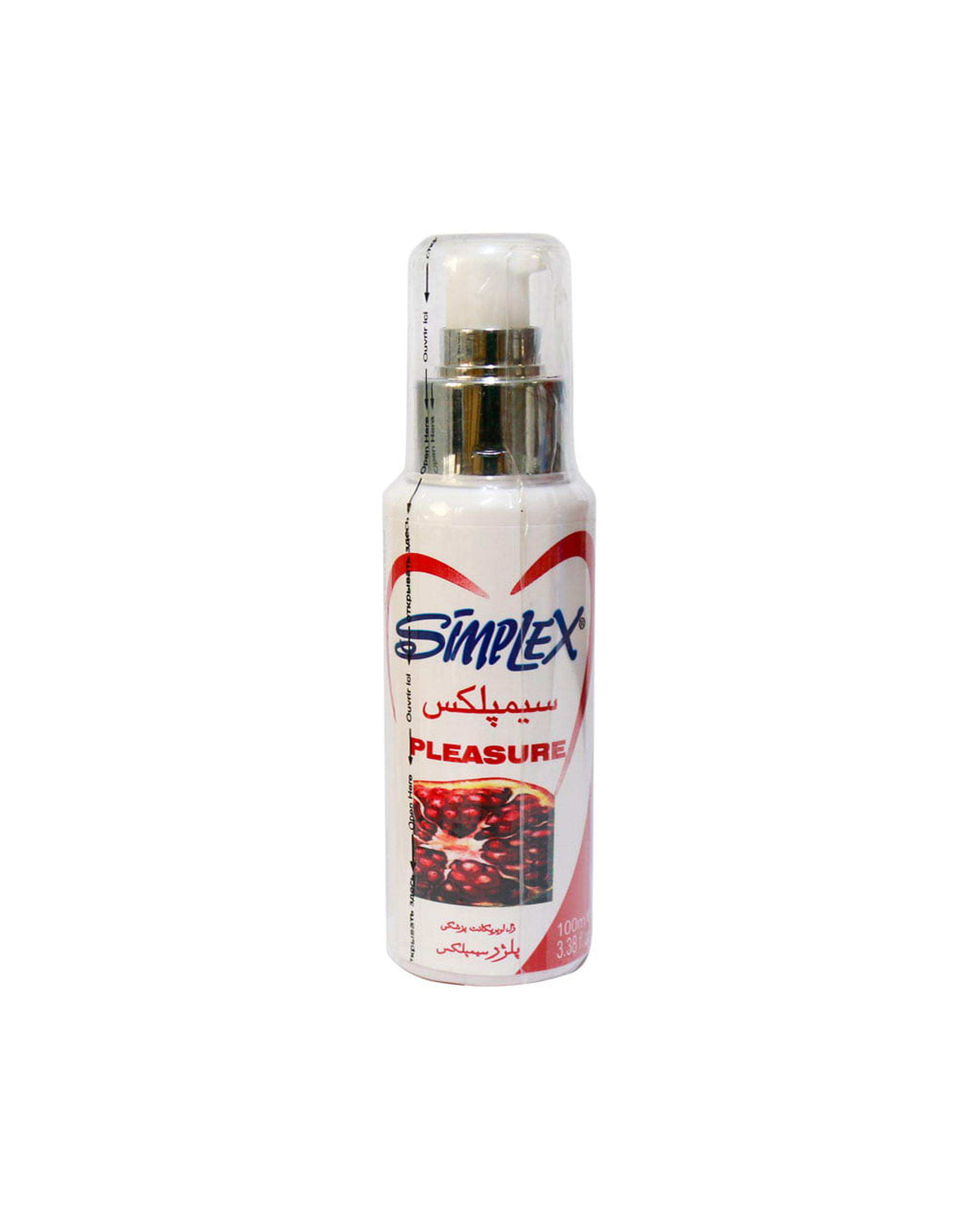 ژل لوبریکانت مدل pleasure سیمپلکس Simplex حجم 100ml