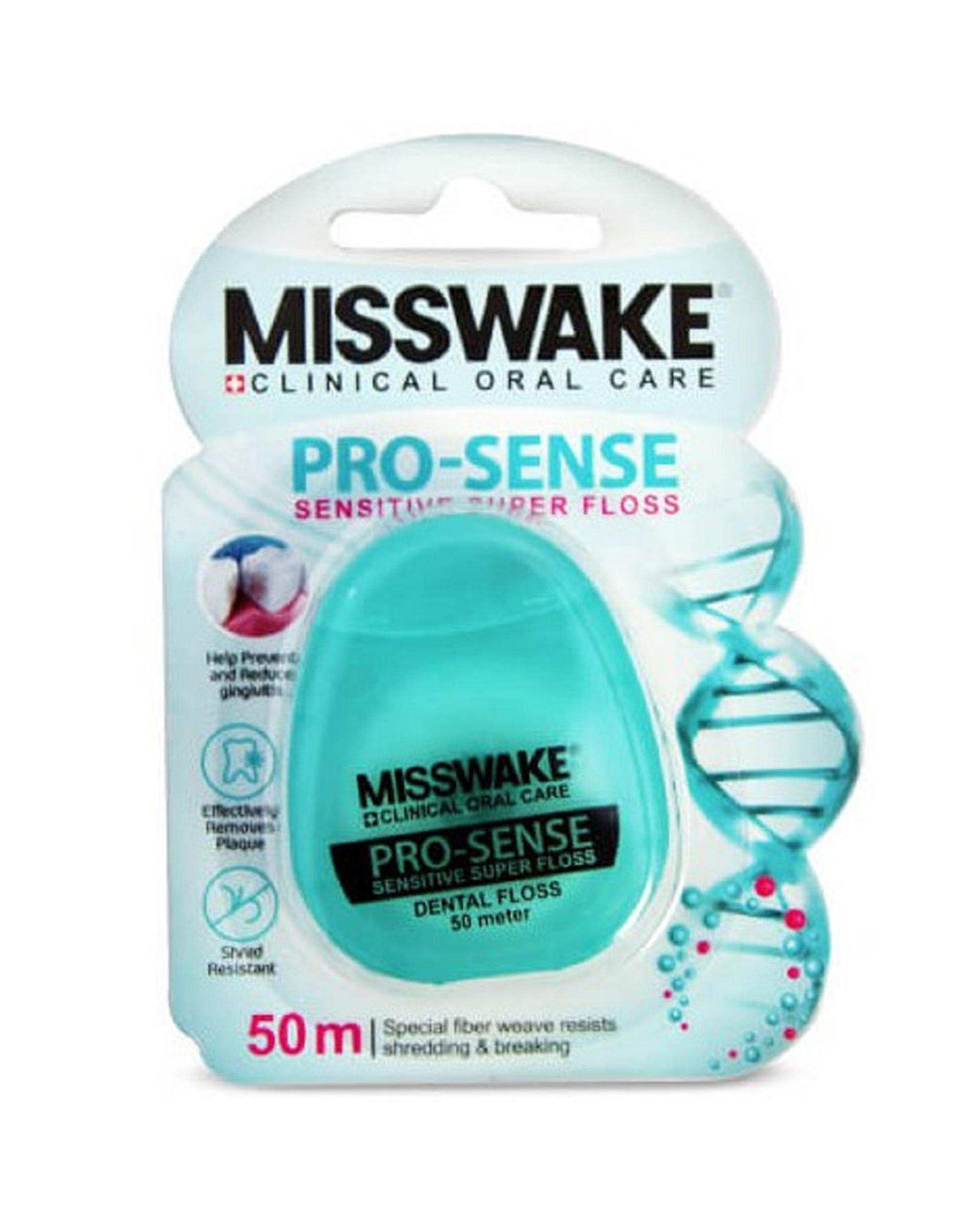 نخ دندان میسویک Misswake مدل پرو سنس Pro Sense طول 50 متر