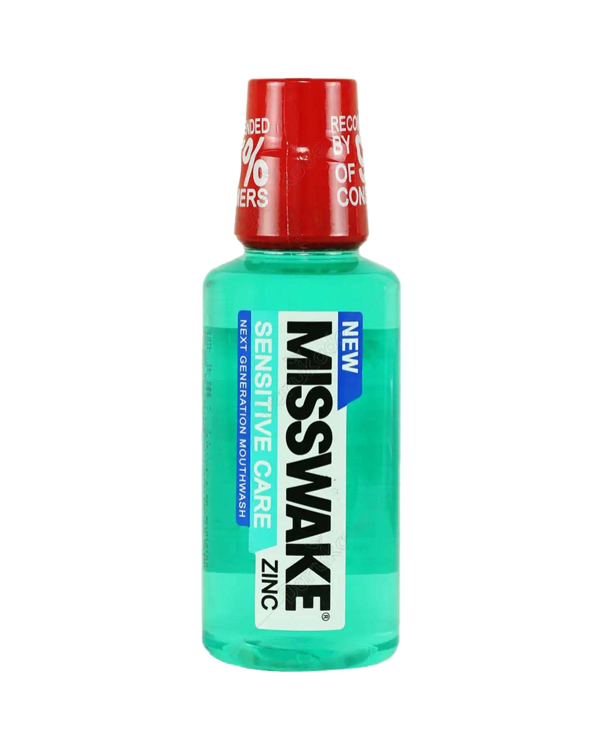 دهانشویه میسویک Misswake مدل سنسیتیو کر Sensitive Care حجم 400ml