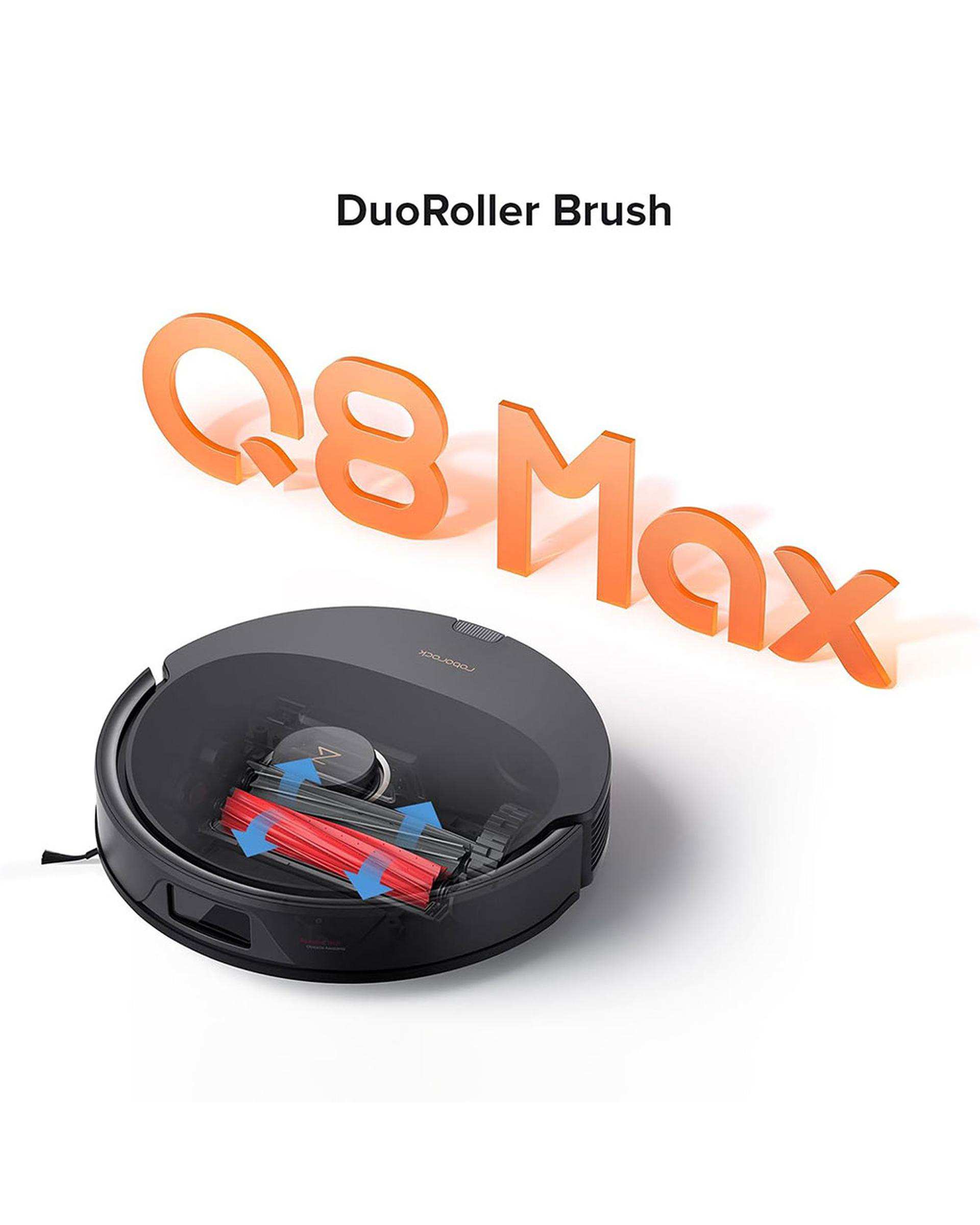 جارو رباتیک مشکی شیائومی مدل Roborock Q8 Max