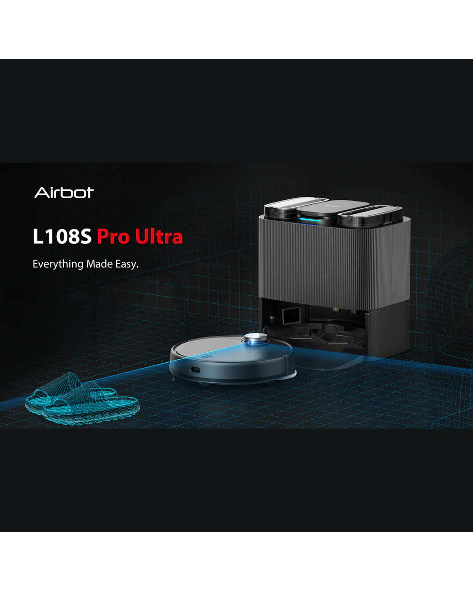 جارو رباتیک مشکی شیائومی مدل Airbot L108S Pro Ultra