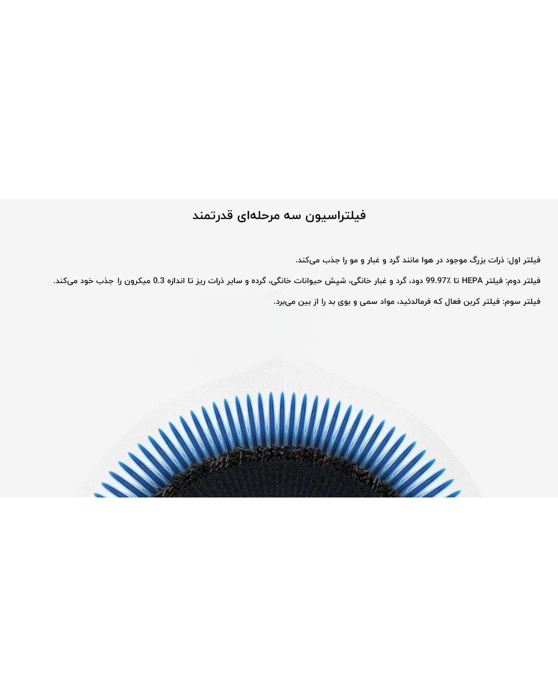 دستگاه تصفیه کننده هوا سفید شیائومی مدل Mi Air Purifier 3H