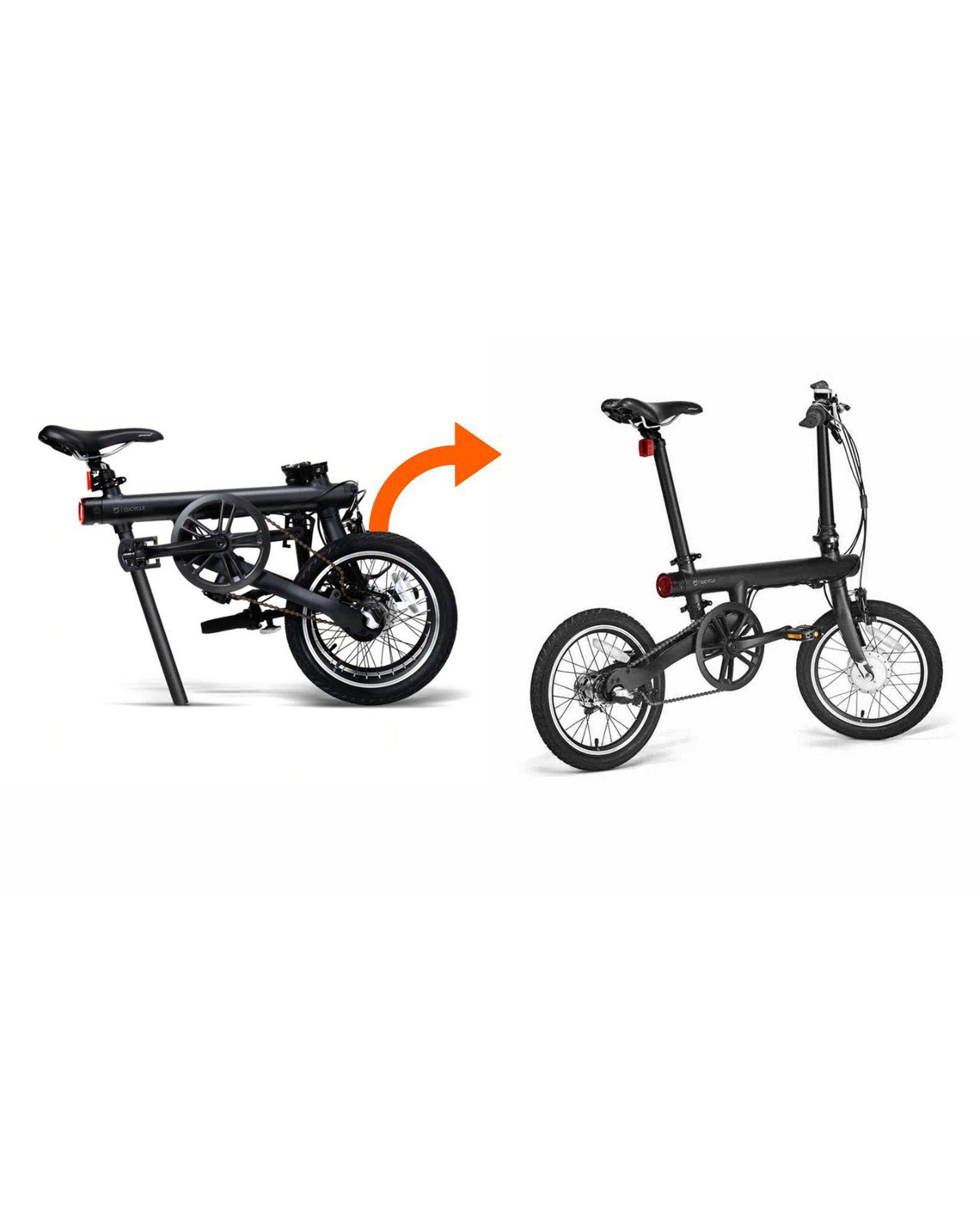 دوچرخه برقی تاشو مشکی شیائومی Mijia QiCycle Folding Electric Bike