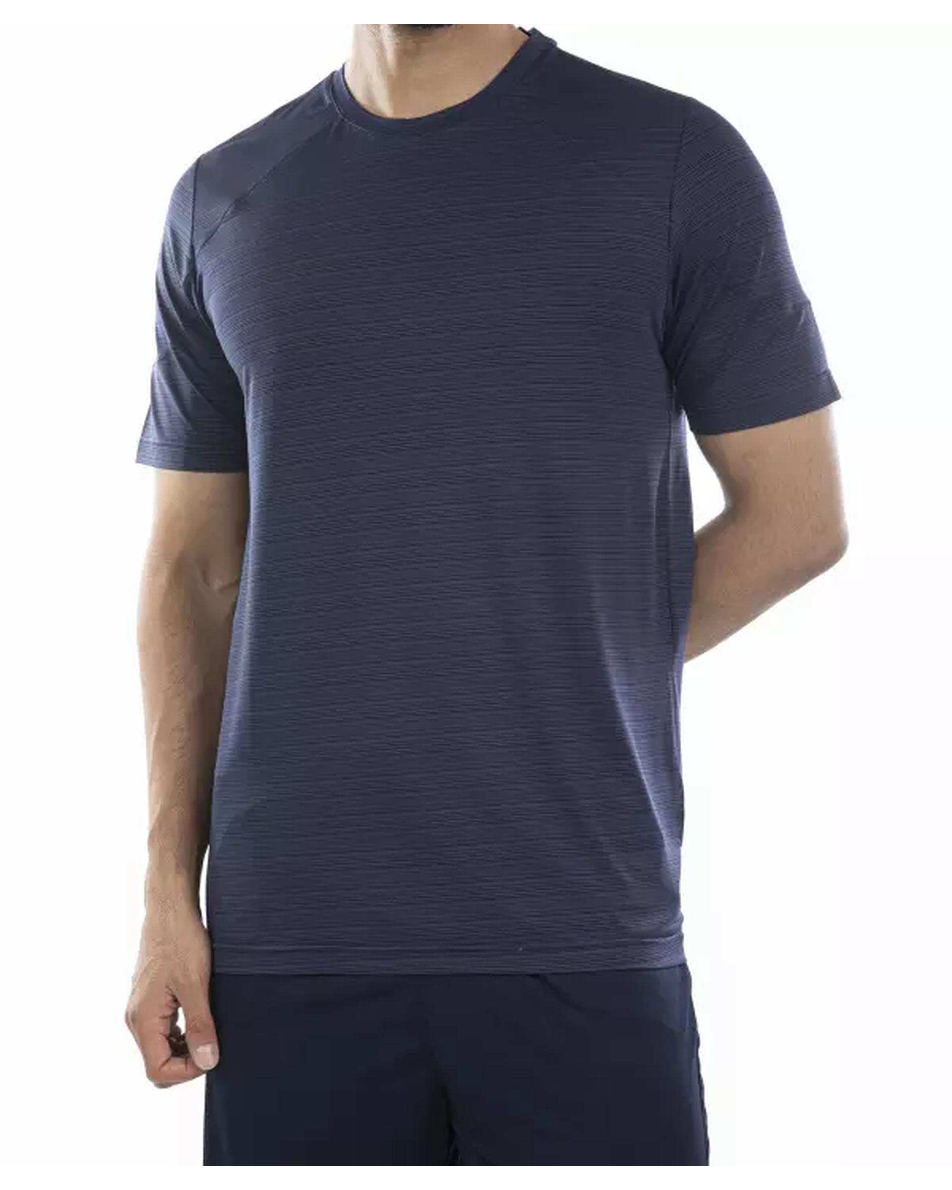 تی شرت مردانه ورزشی سرمه ای مل اند موژ Mel & Moj کد M08600-400