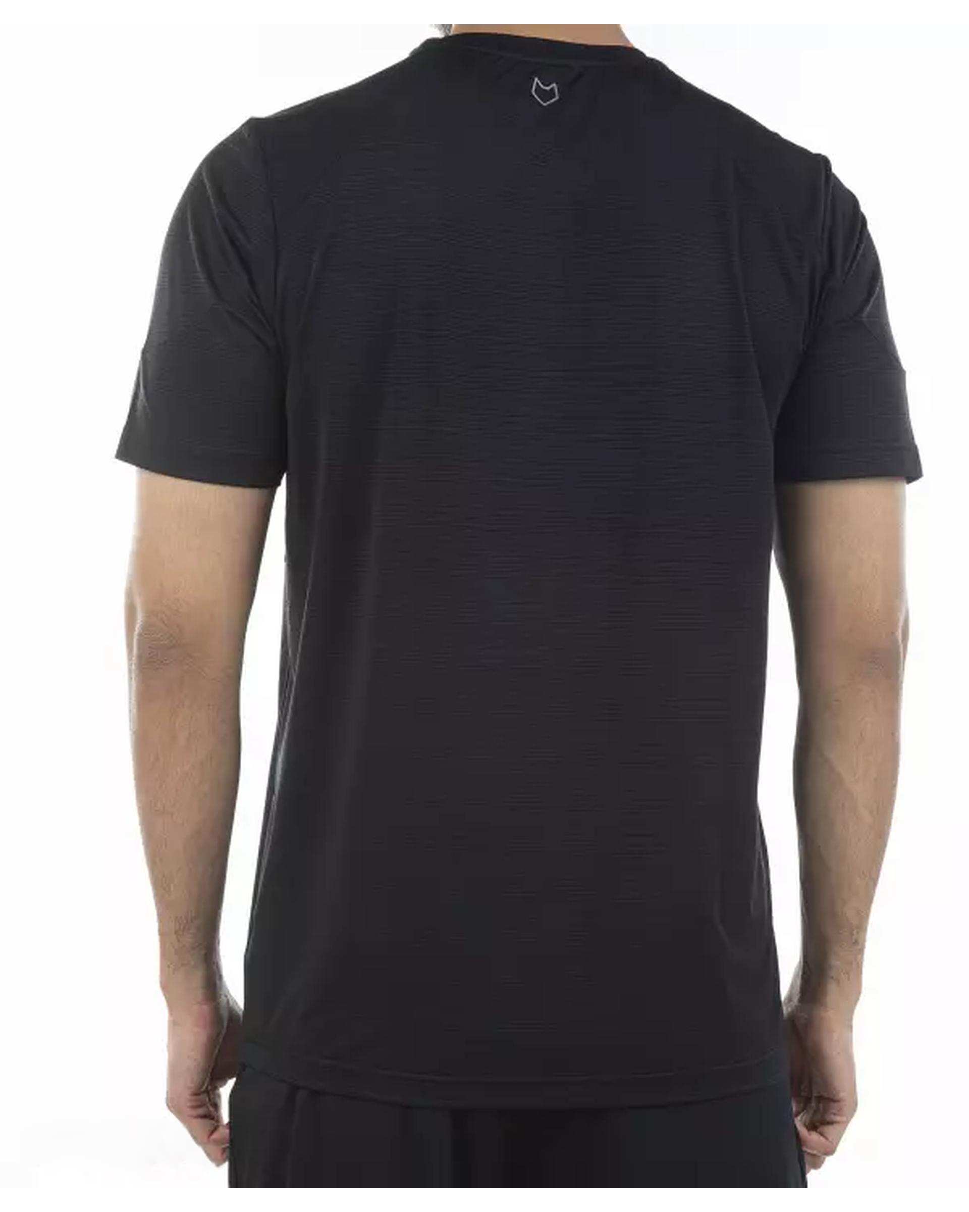 تی شرت مردانه ورزشی مشکی مل اند موژ Mel & Moj کد M08600-001