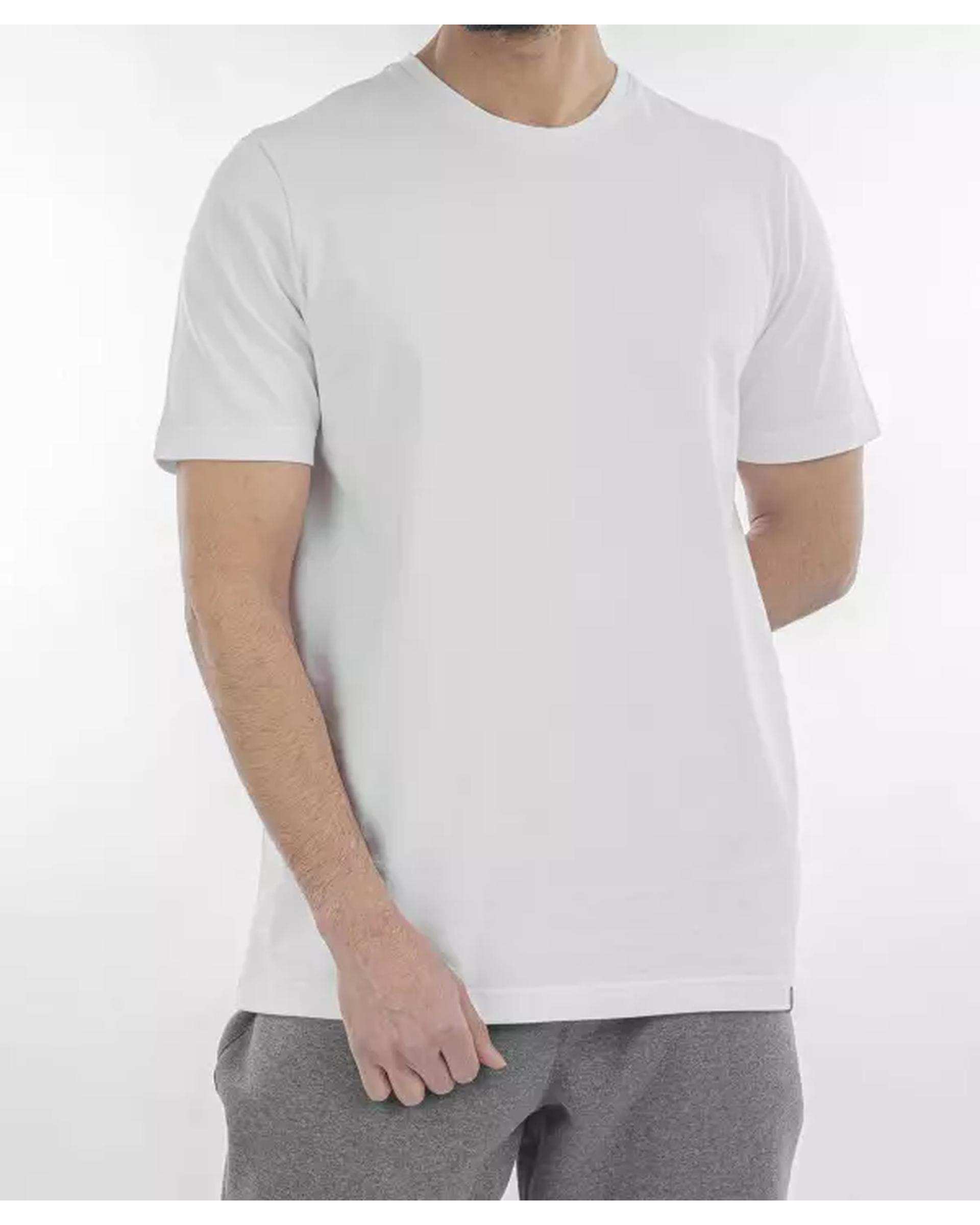 تی شرت مردانه ورزشی سفید مل اند موژ Mel & Moj کد M08483-002