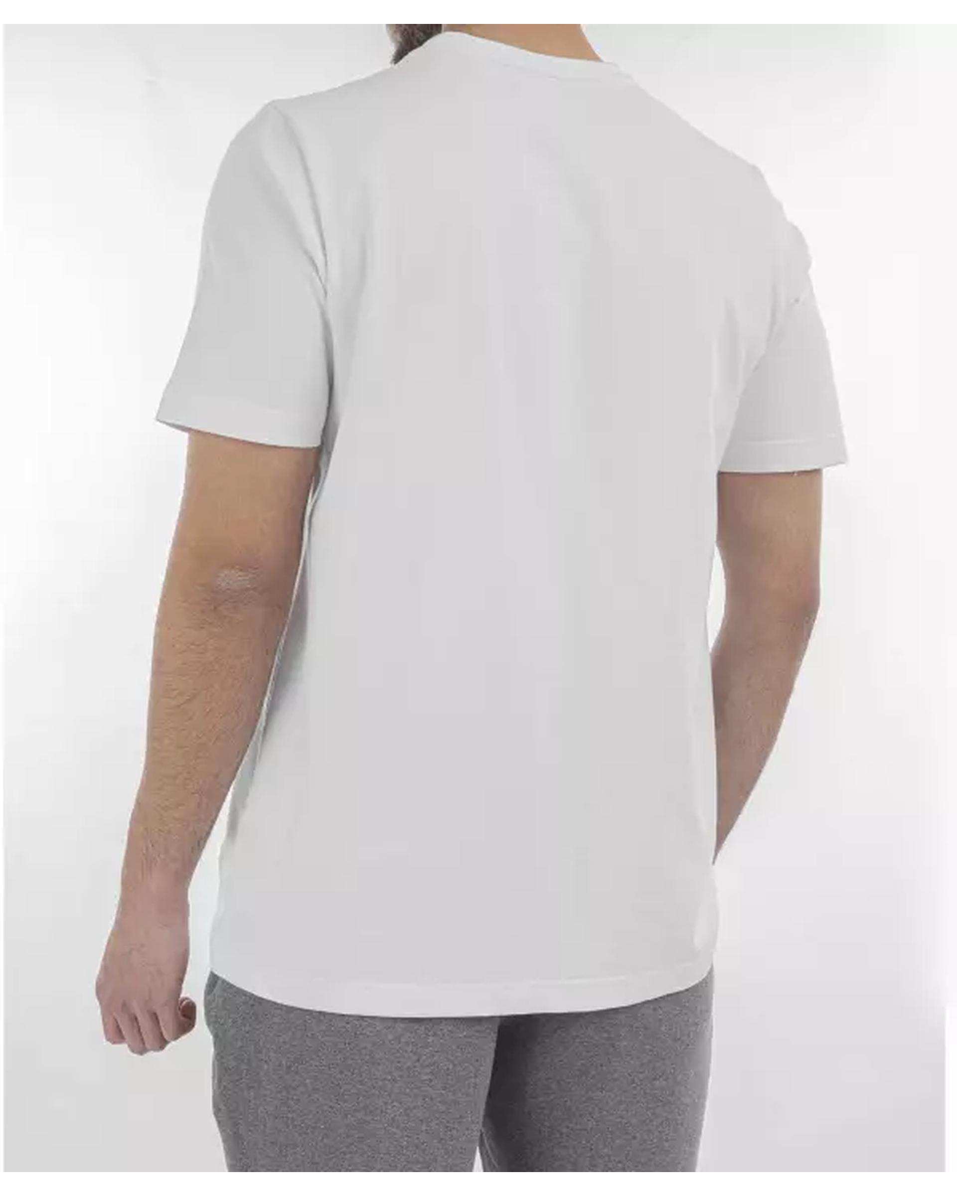 تی شرت مردانه ورزشی سفید مل اند موژ Mel & Moj کد M08483-002