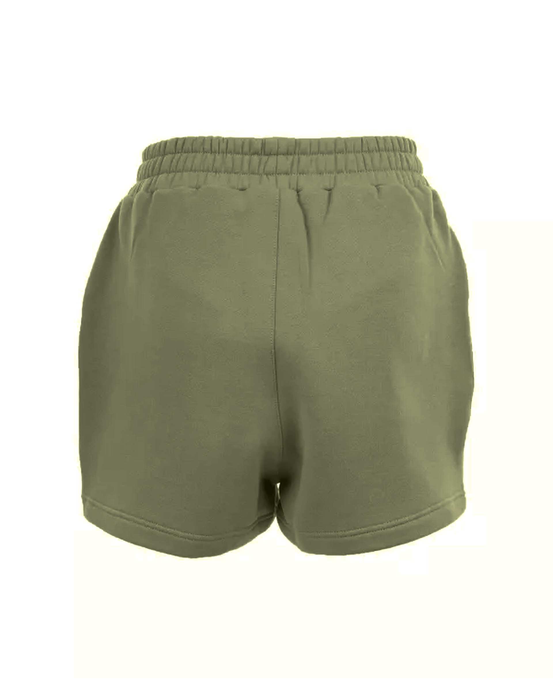 شلوارک زنانه ورزشی سبز زیتونی مل اند موژ Mel & Moj کد W08453-602