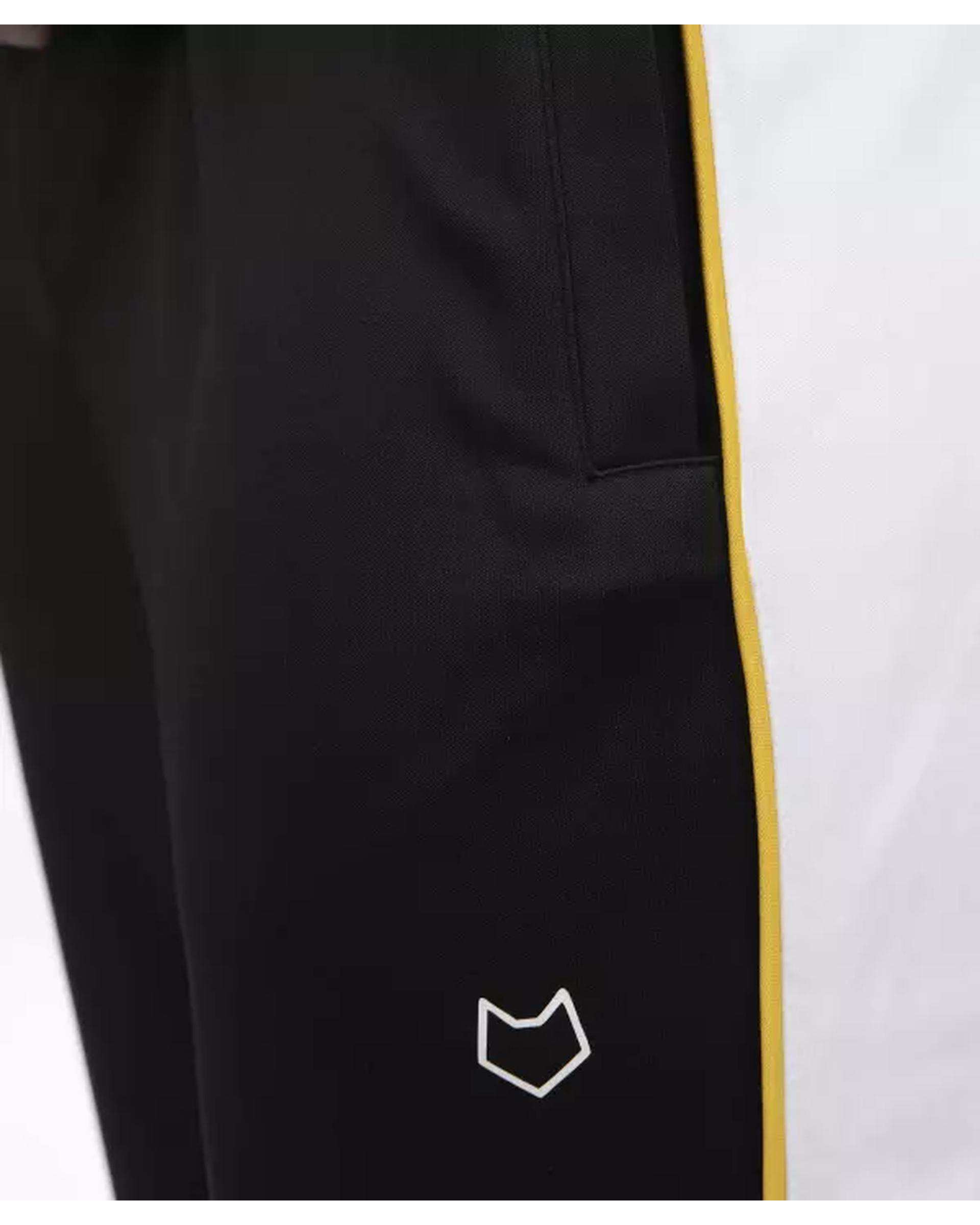 شلوار مردانه ورزشی مشکی زرد مل اند موژ Mel & Moj کد M08391-100