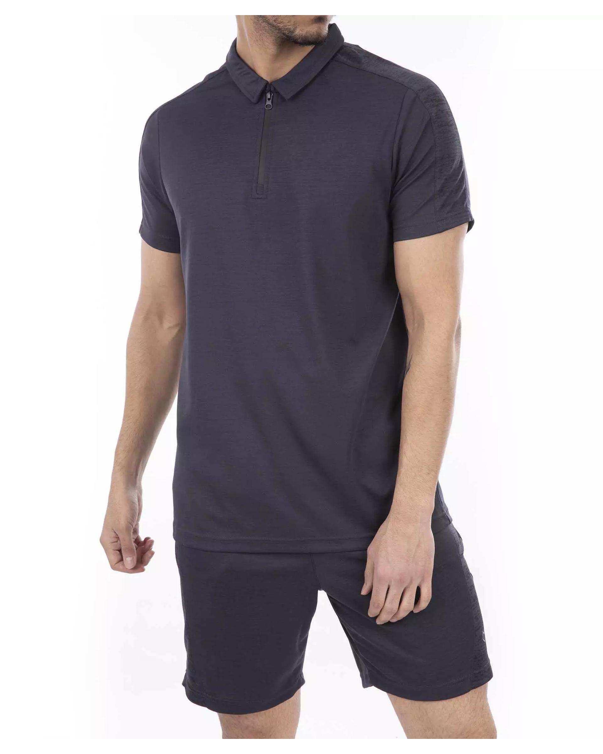 پولوشرت مردانه ورزشی طوسی تیره مل اند موژ Mel & Moj کد M08388-104