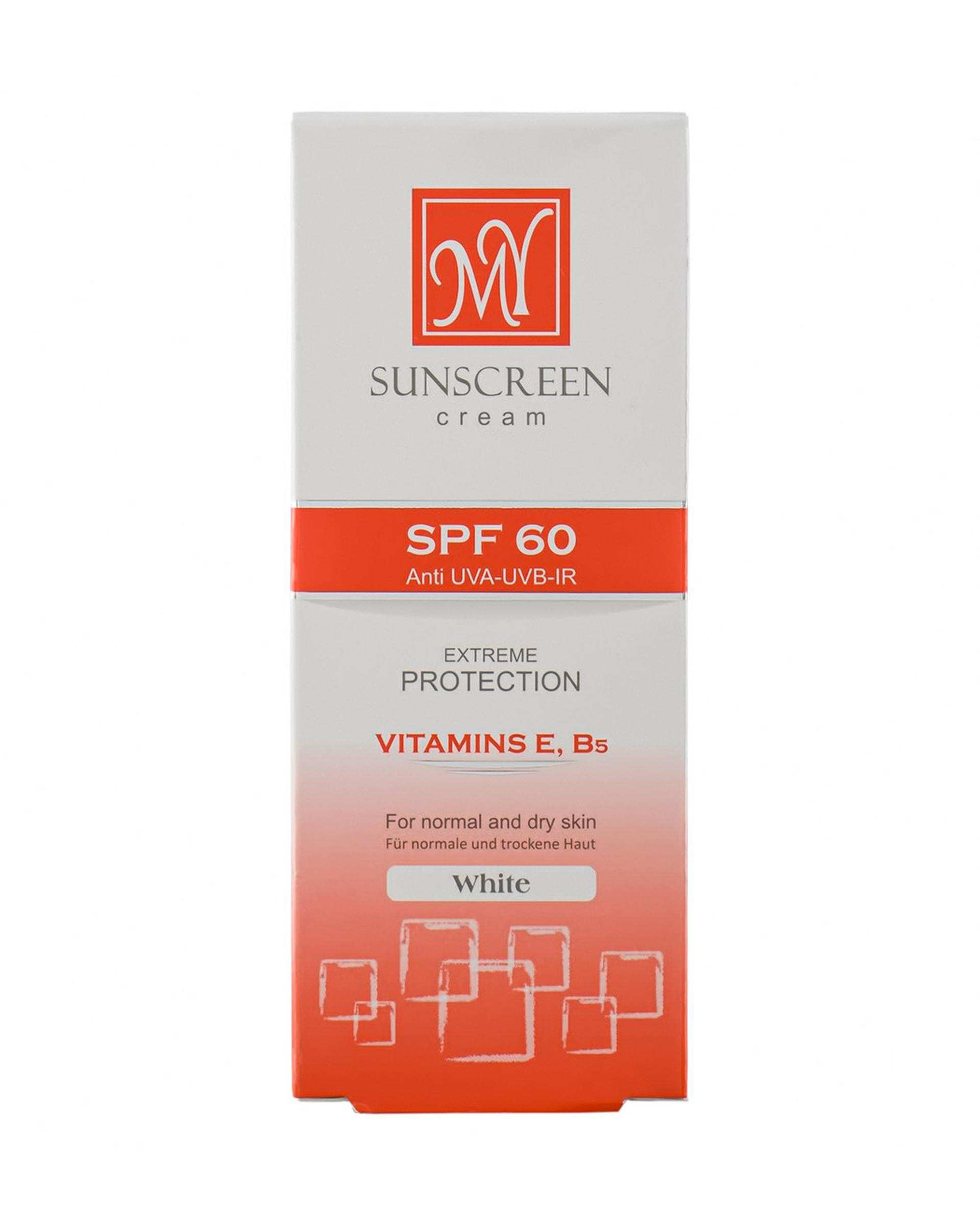 کرم ضد آفتاب مای MY مناسب برای پوست خشک و معمولی SPF60 بی رنگ