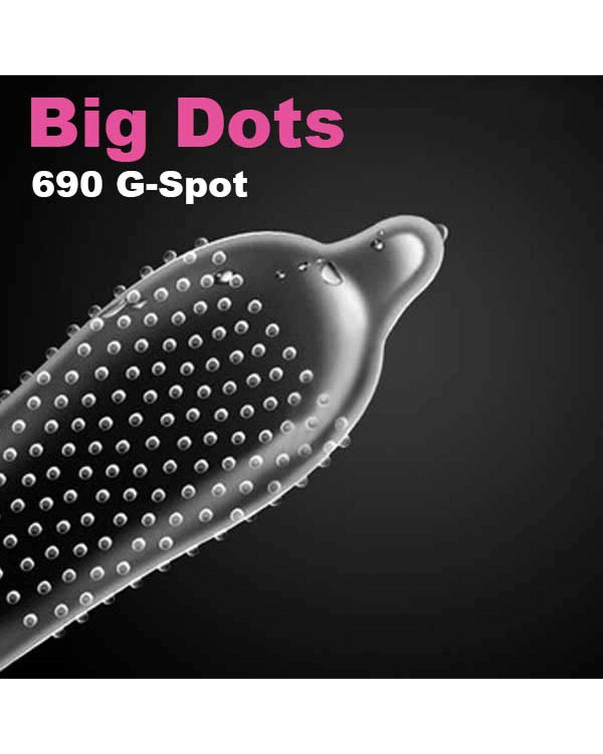 کاندوم خاردار کدکس Kodex مدل Big Dots بسته 3 عددی