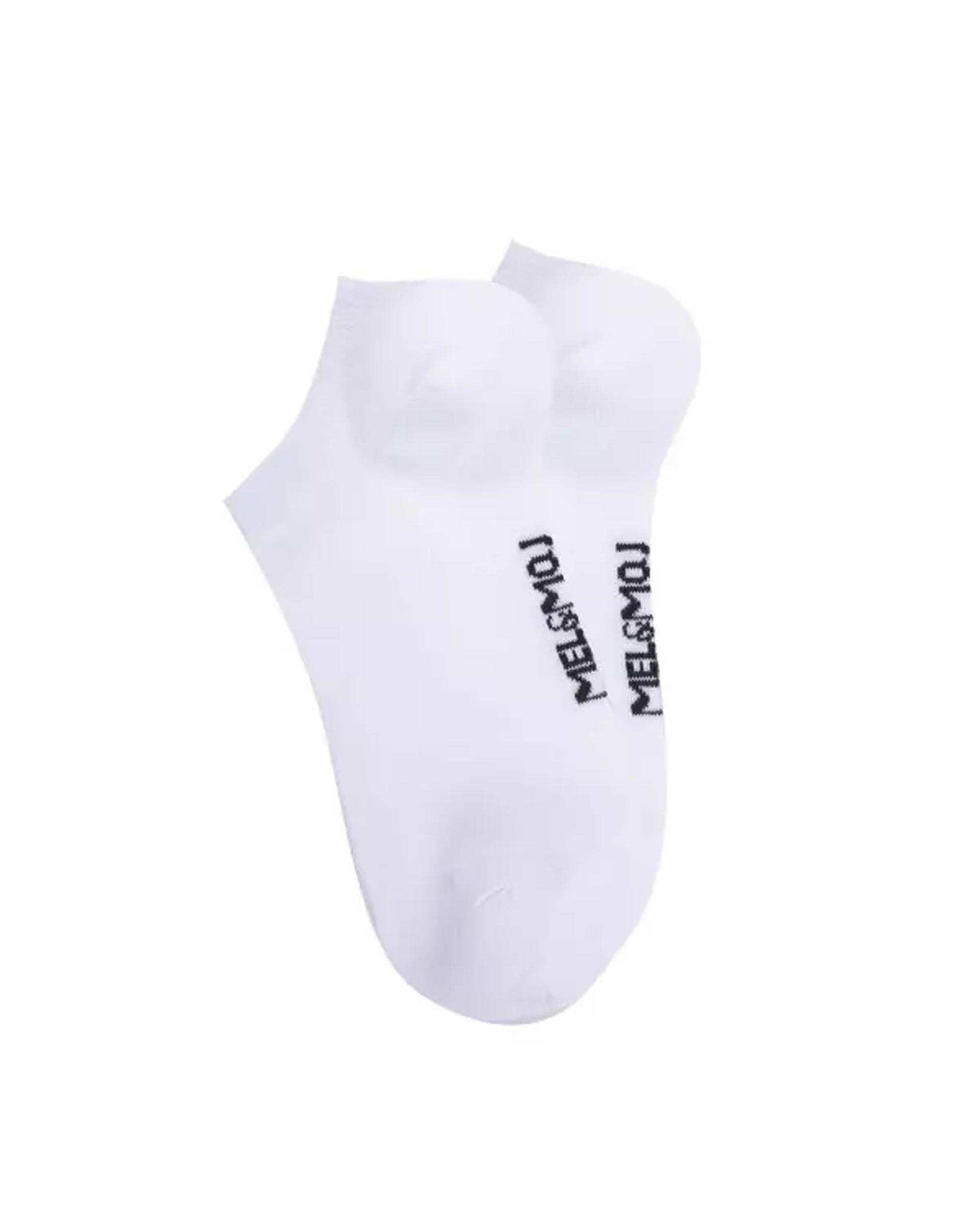 جوراب زنانه ورزشی سفید مل اند موژ Mel & Moj کد W08474-002 بسته سه عددی