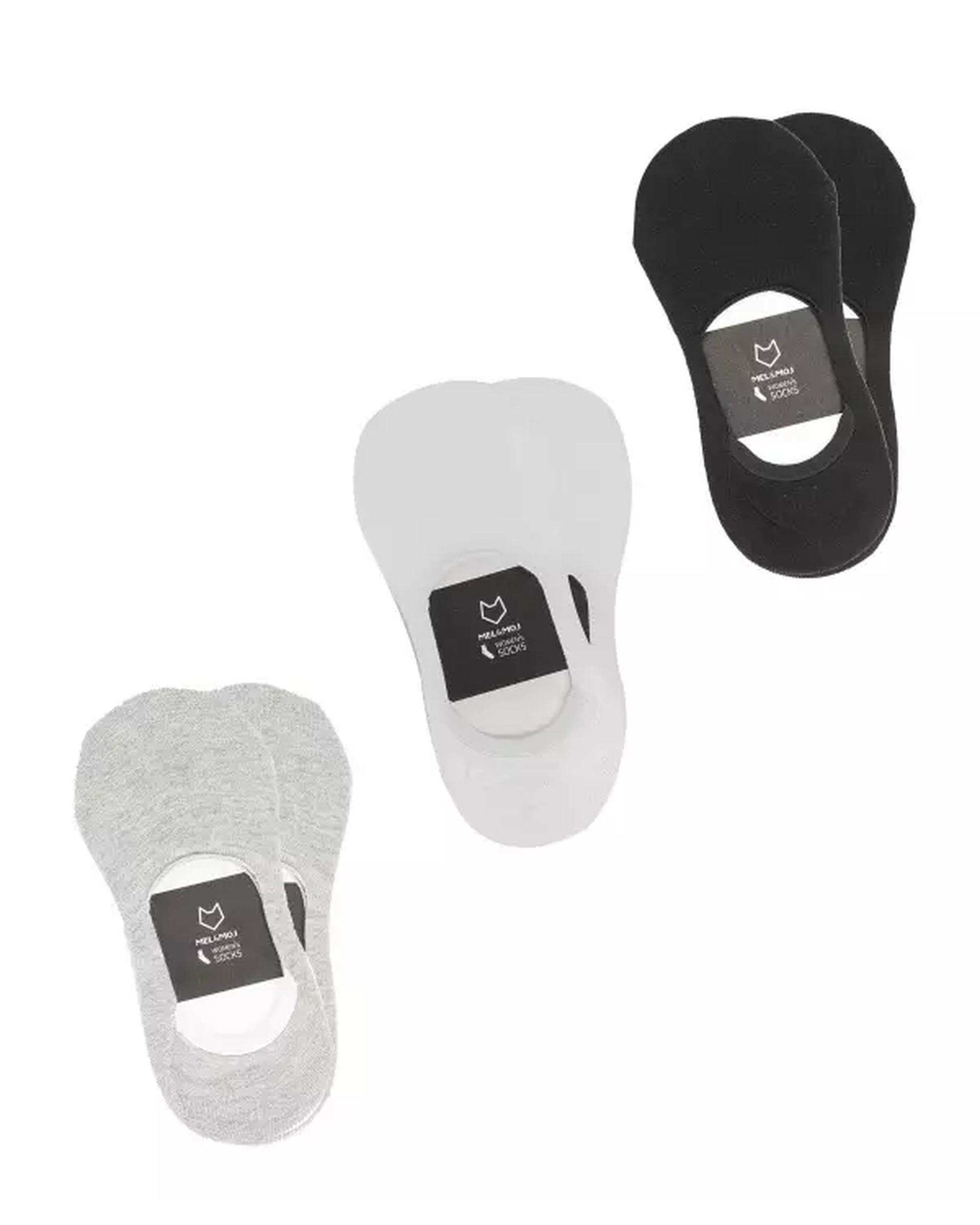 جوراب ورزشی زنانه کالجی مل اند موژ Mel & Moj کد W08473-912 بسته سه عددی