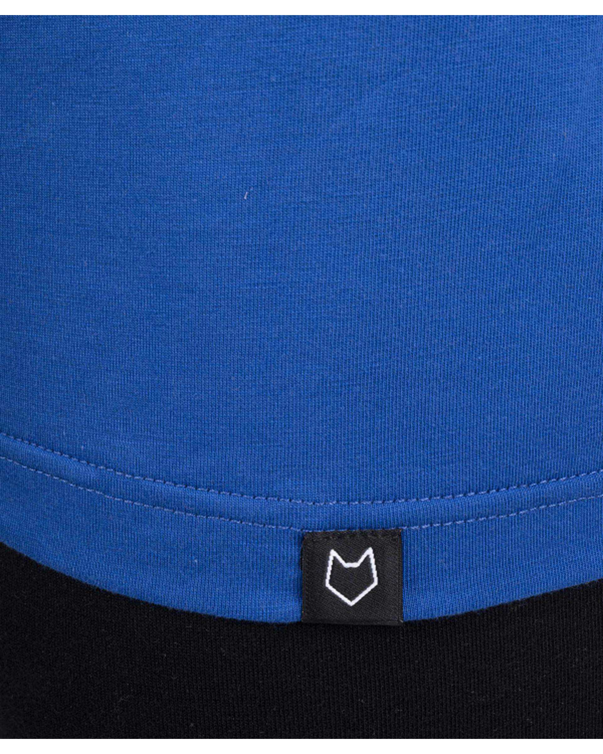 تی شرت مردانه ورزشی سفید آبی مل اند موژ Mel & Moj کد M08332-004