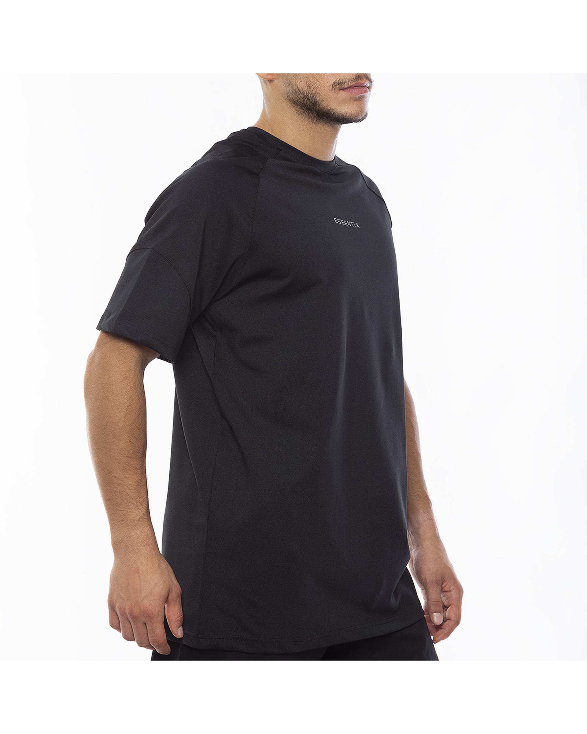 تی شرت مردانه ورزشی مشکی مل اند موژ Mel & Moj کد M08256-001