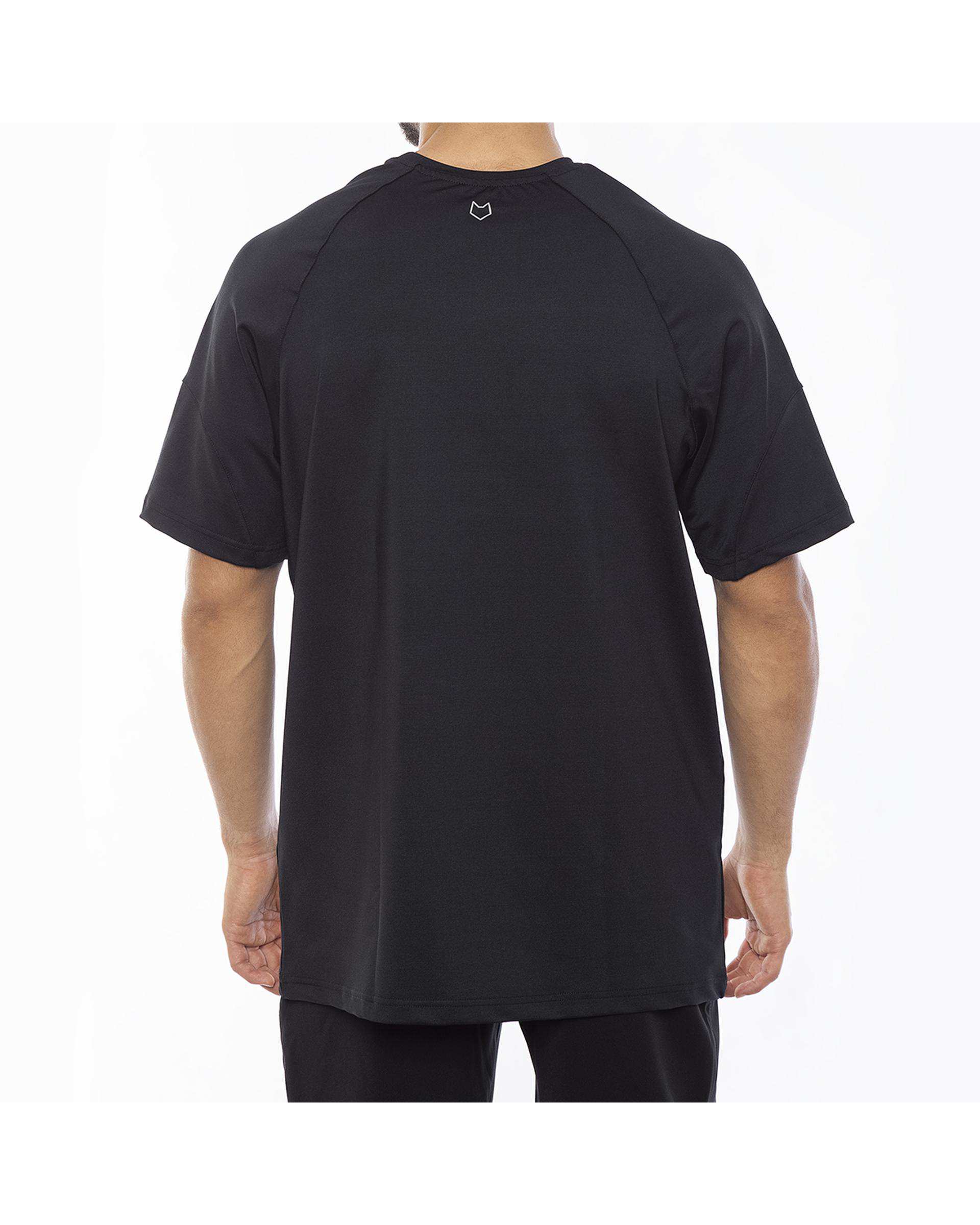تی شرت مردانه ورزشی مشکی مل اند موژ Mel & Moj کد M08256-001
