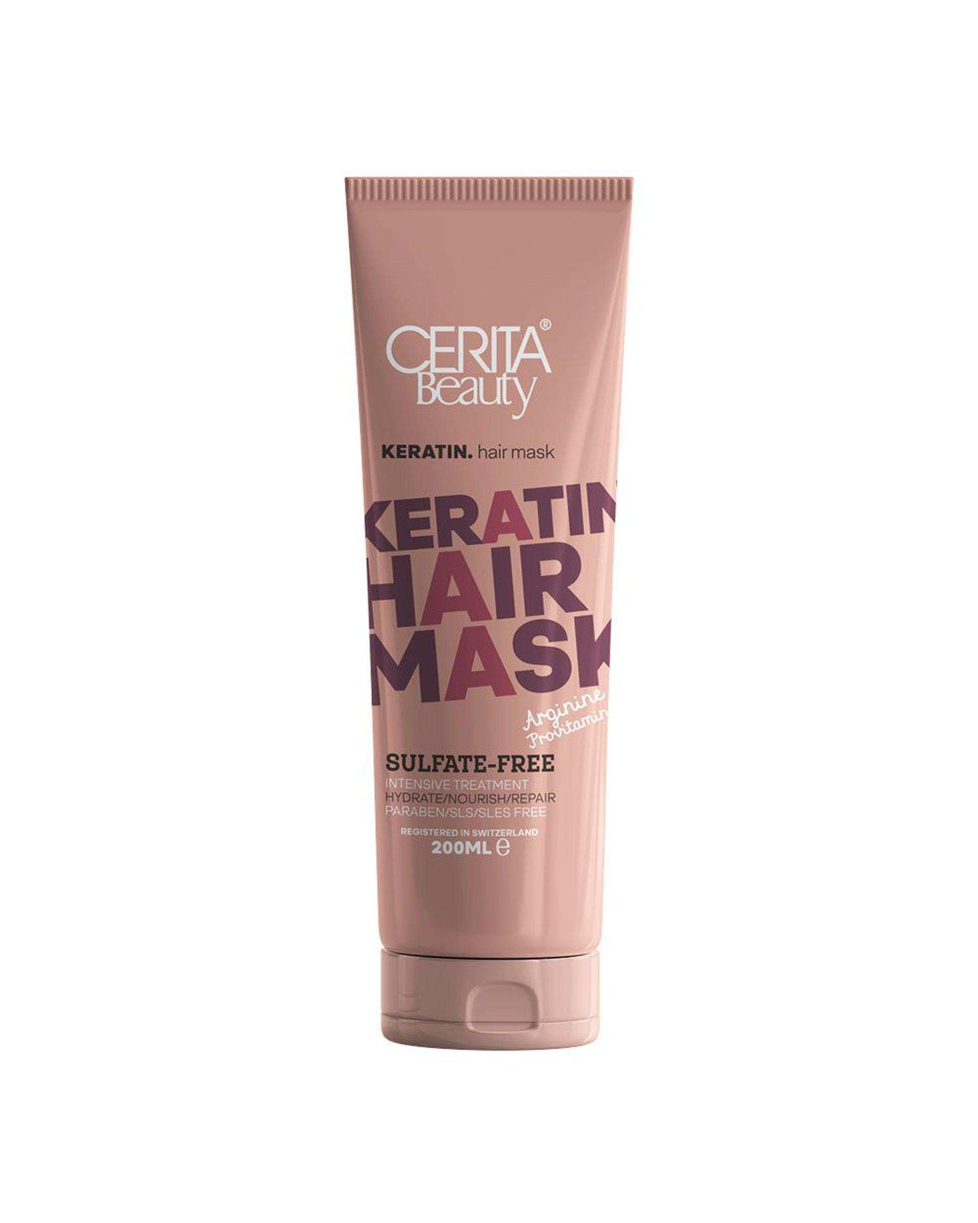 ماسک مو بدون سولفات کراتین تیوپی سریتا بیوتی Cerita Beauty حجم 200ml