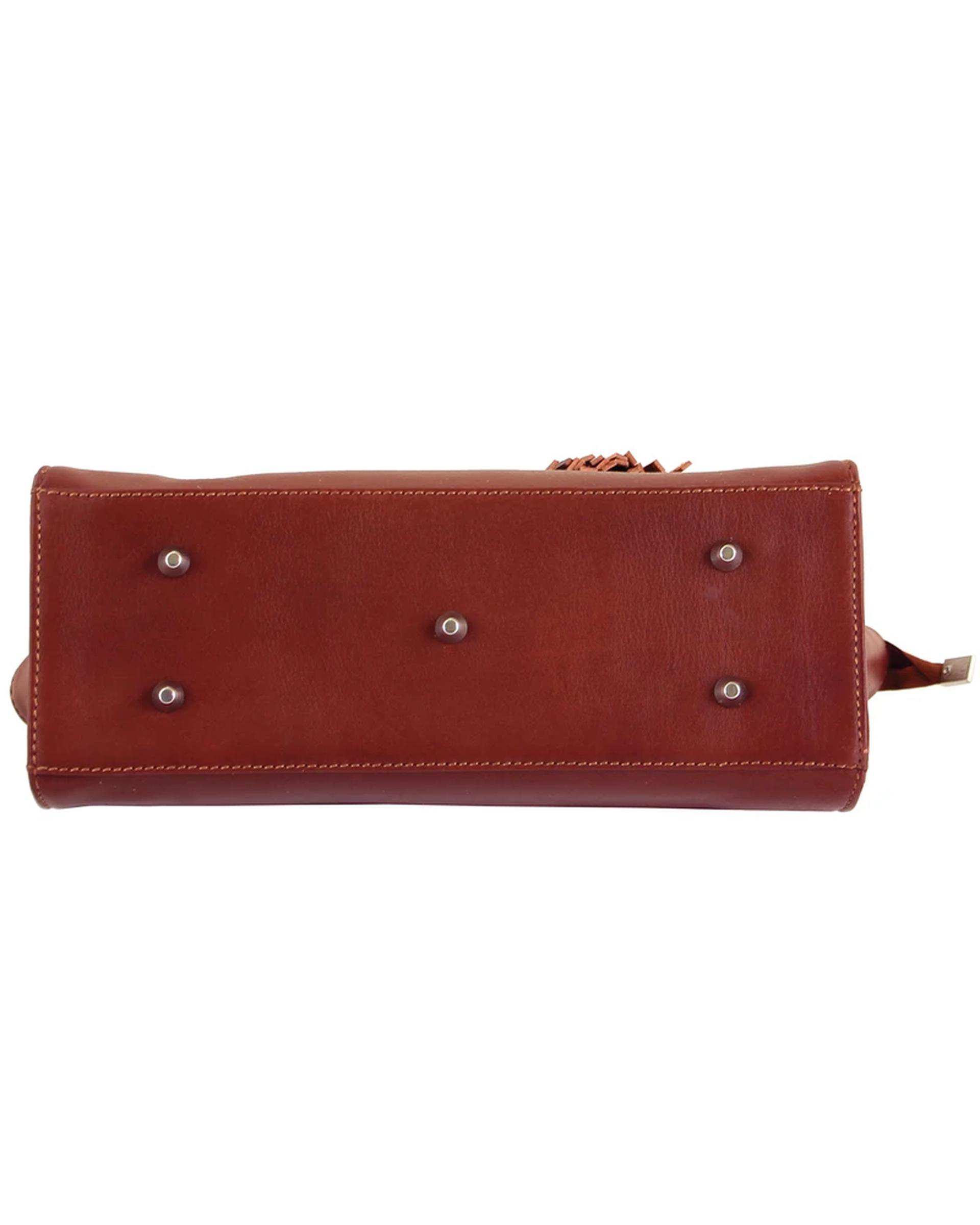 کیف دستی زنانه عسلی چرم بارز Charm Barez مدل DZ34