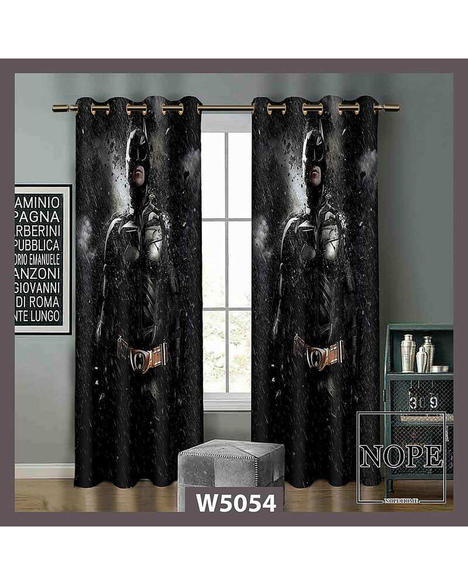 پرده کودک مخمل نوپه هوم Nopehome مدل پانچی طرح بتمن جسور کد W5054