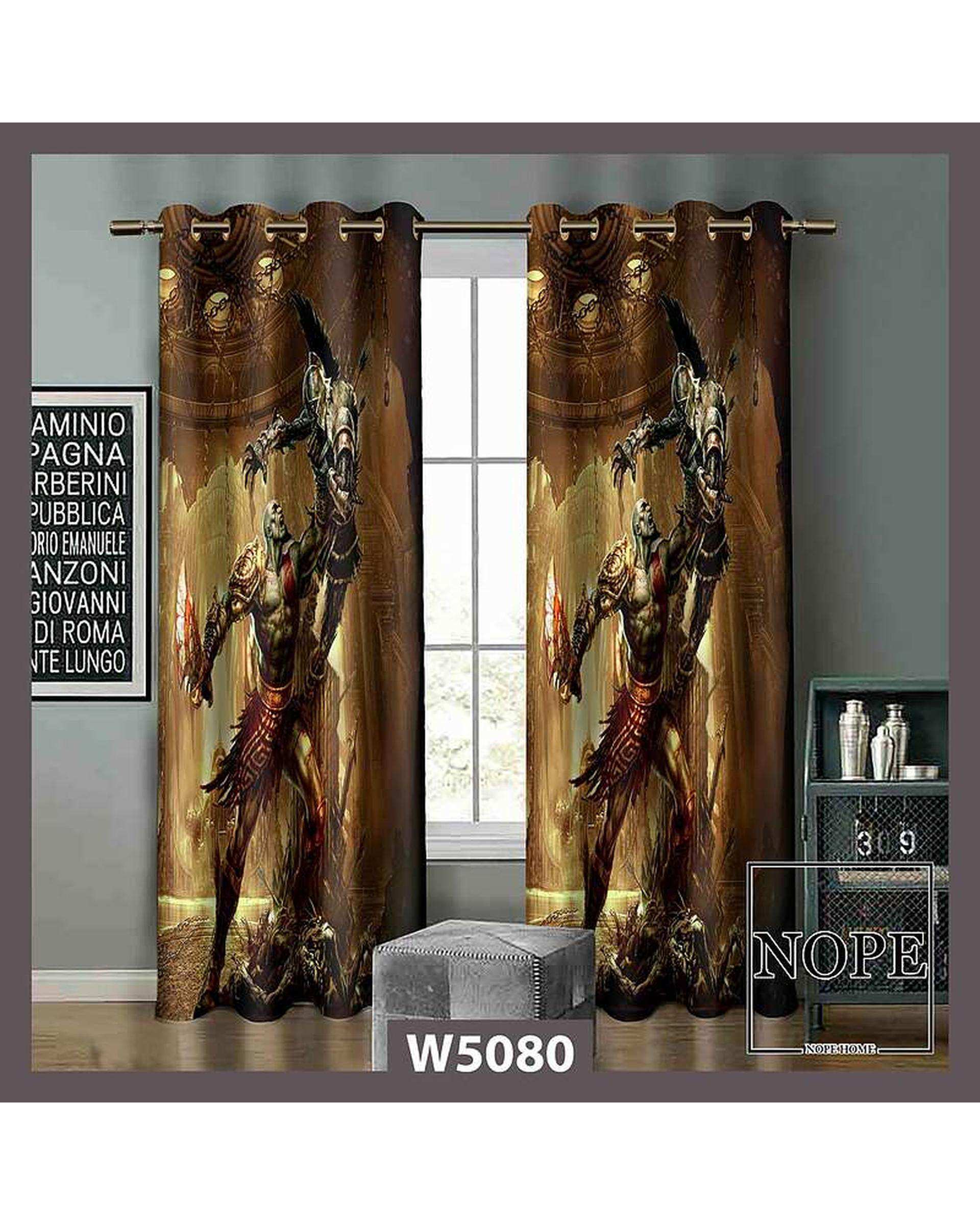 پرده کودک مخمل نوپه هوم Nopehome مدل پانچی طرح جنگنده کد W5080
