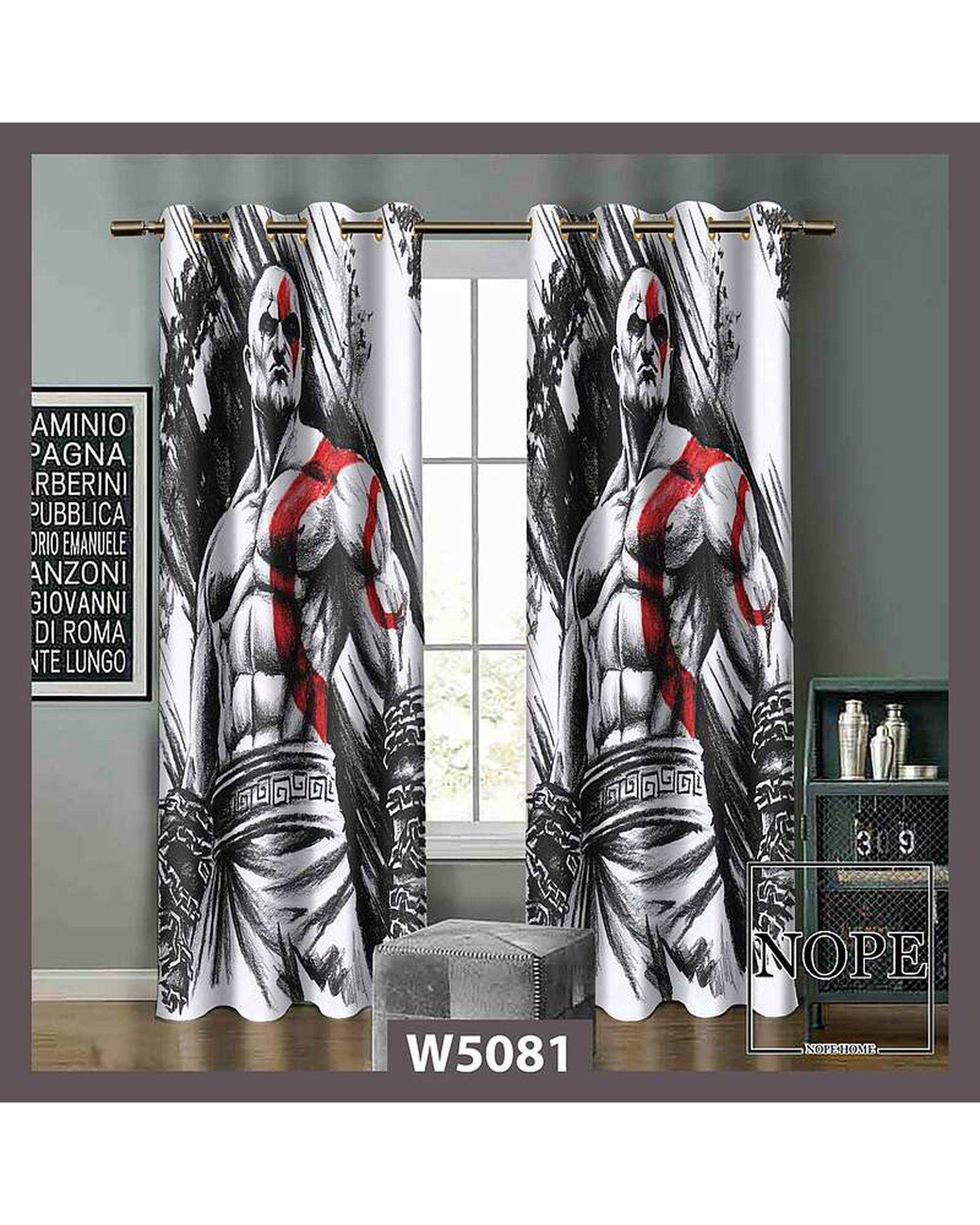 پرده کودک مخمل نوپه هوم Nopehome مدل پانچی طرح جنگنده کد W5081