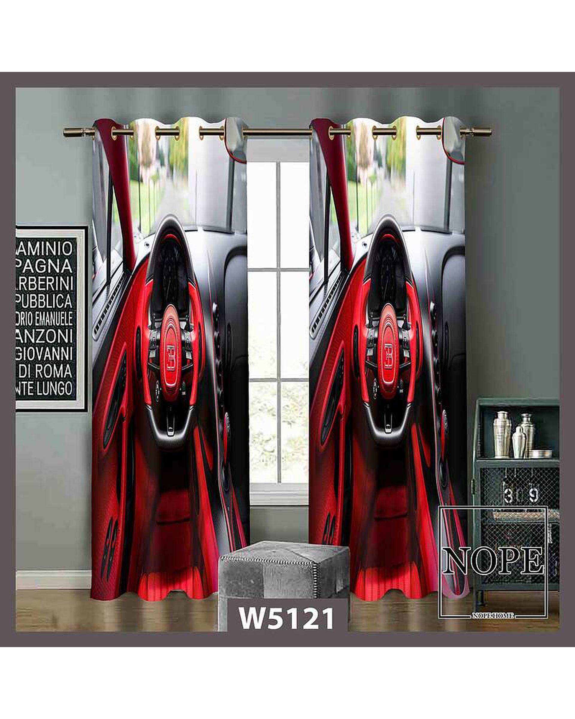 پرده کودک مخمل نوپه هوم Nopehome مدل پانچی طرح فرمون ماشین کد W5121